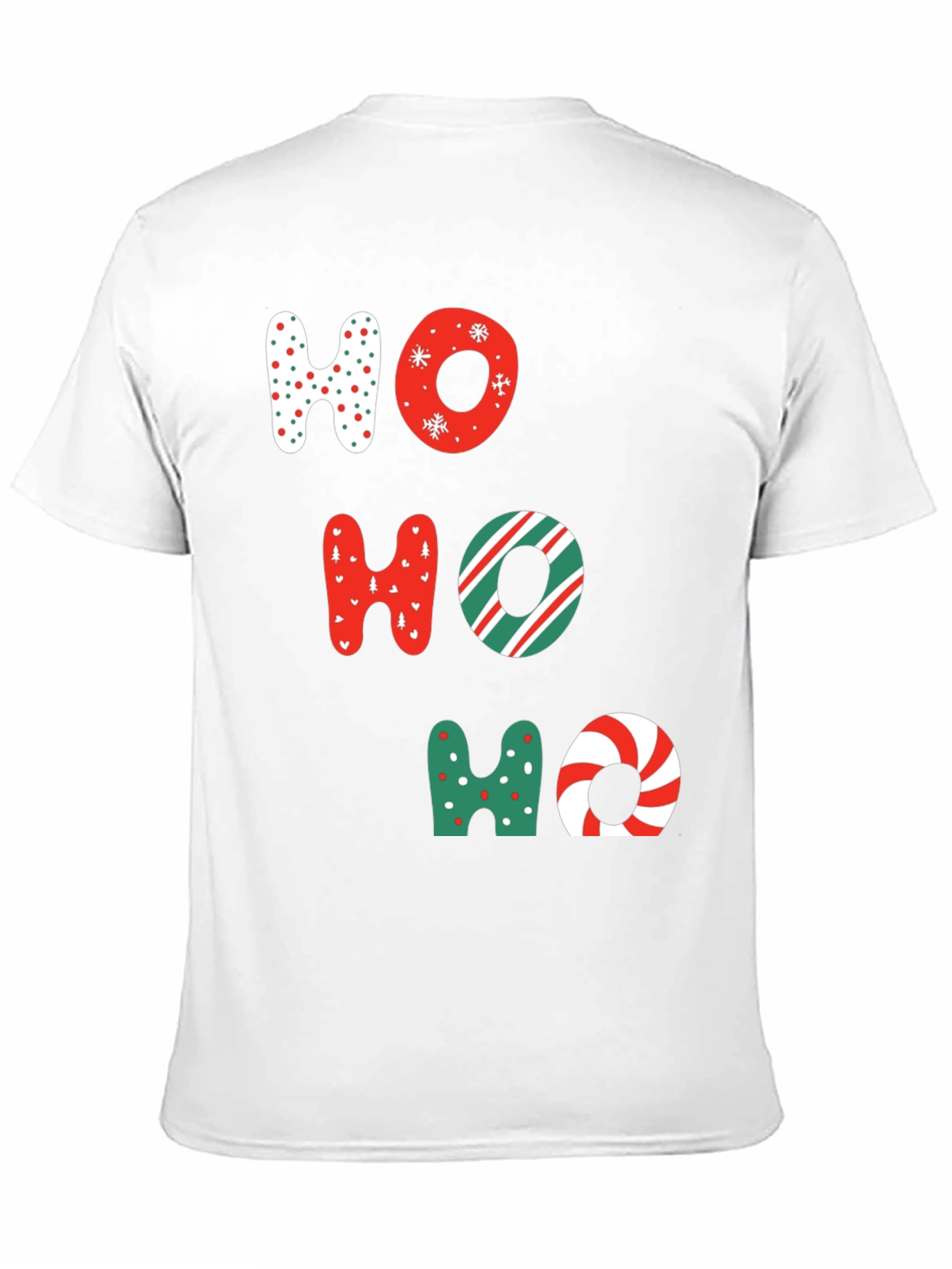 Festive Ho Ho Ho Christmas Graphic Tee