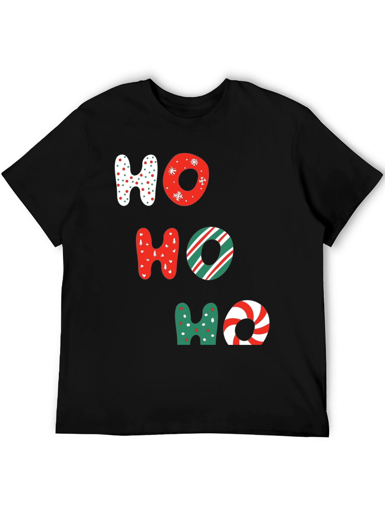 Festive Ho Ho Ho Christmas Graphic Tee