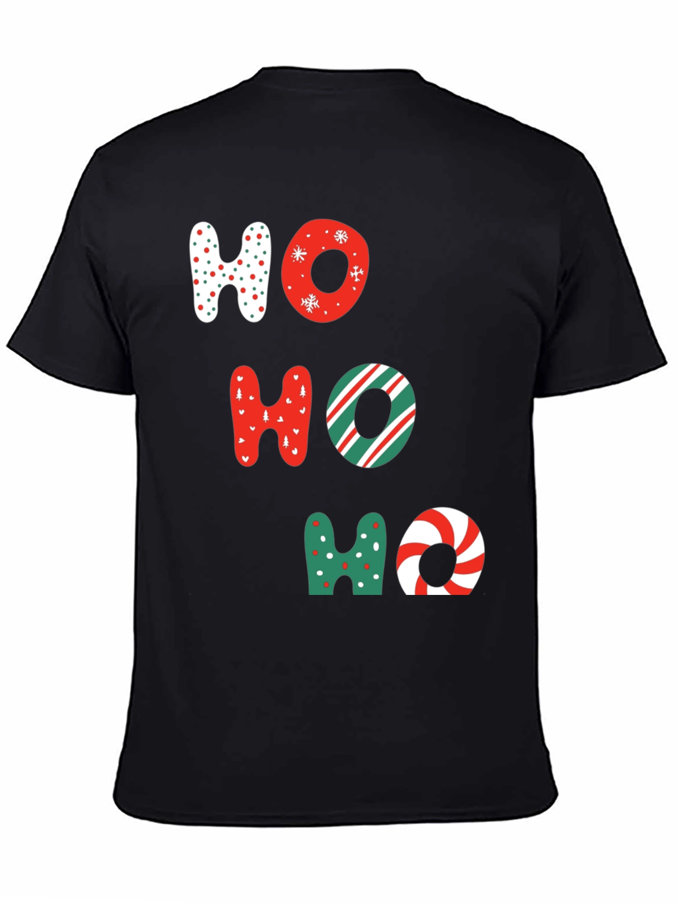 Festive Ho Ho Ho Christmas Graphic Tee
