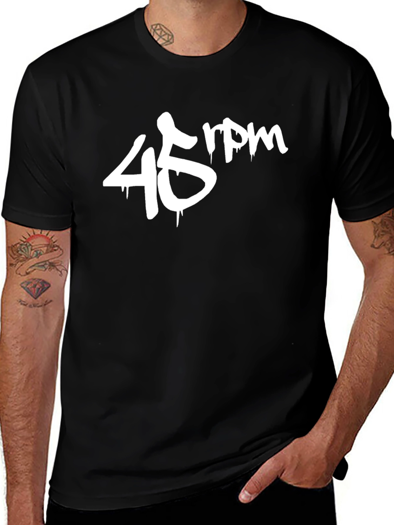 45 RPM Graphic Tee - Retro Music Lover T-Shirt