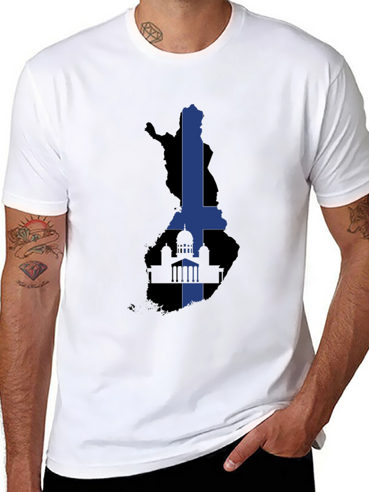 Finland Flag T-Shirt - Cool Finnish Pride Tee