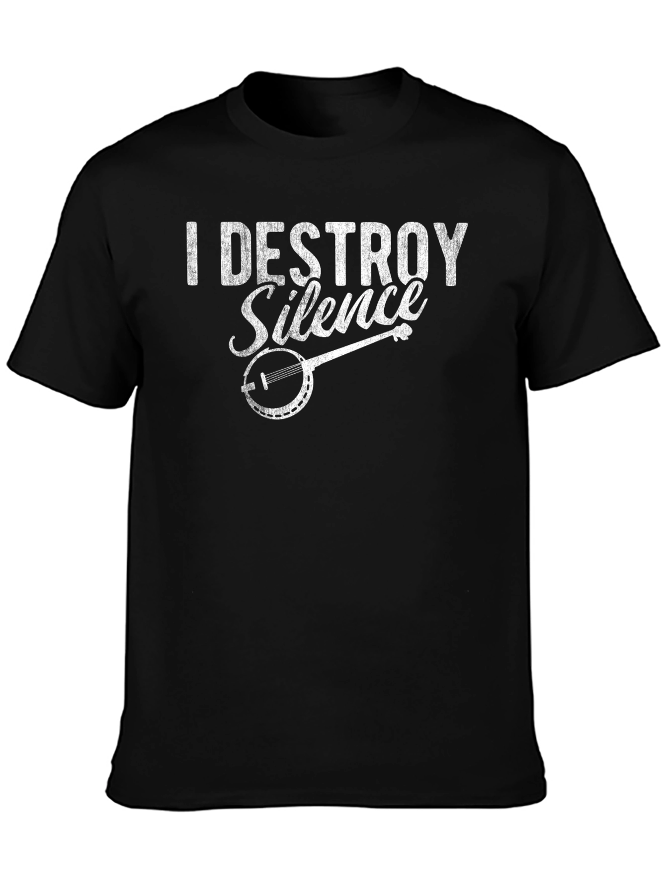 I Destroy Silence Banjo T-Shirt