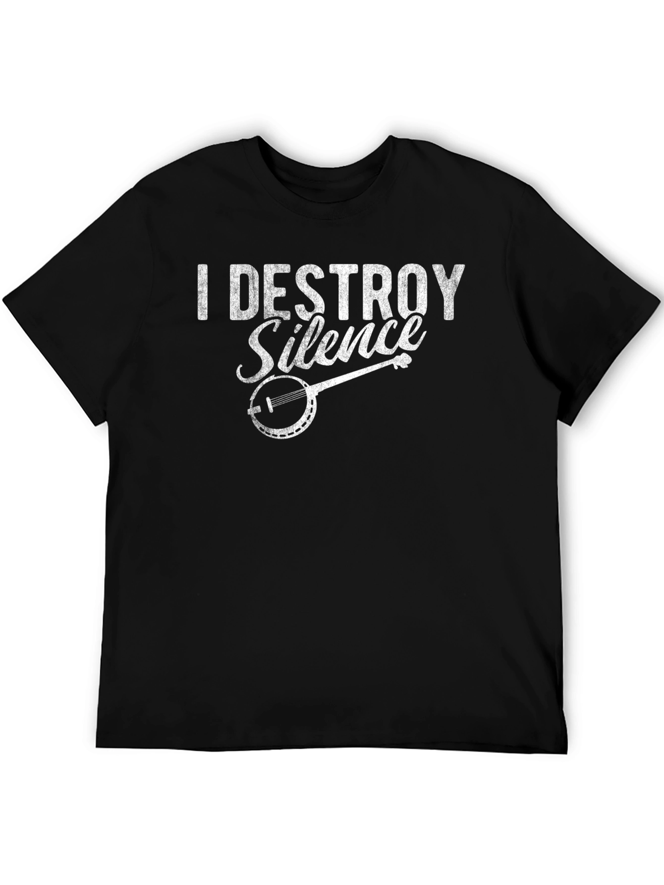 I Destroy Silence Banjo T-Shirt