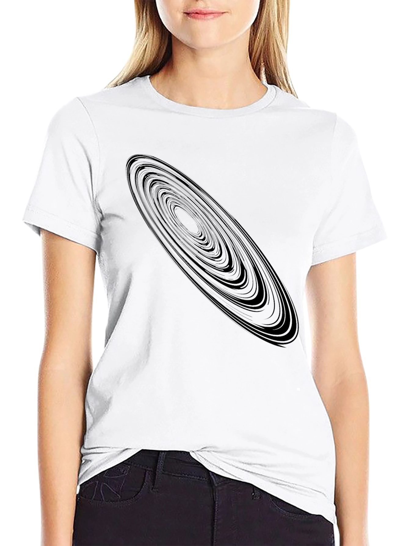 Saturn Rings Graphic Tee - Unique Space Design