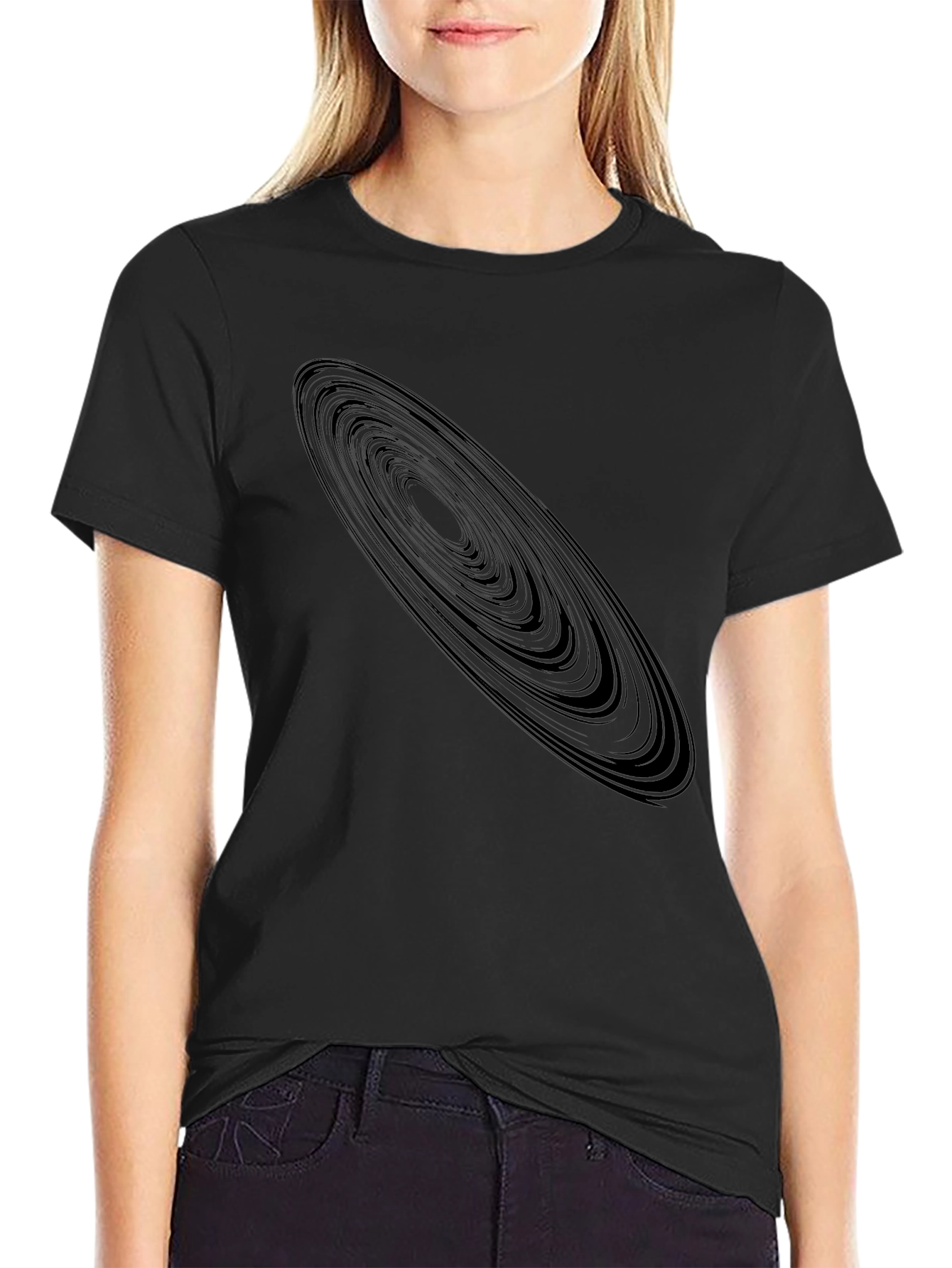 Saturn Rings Graphic Tee - Unique Space Design