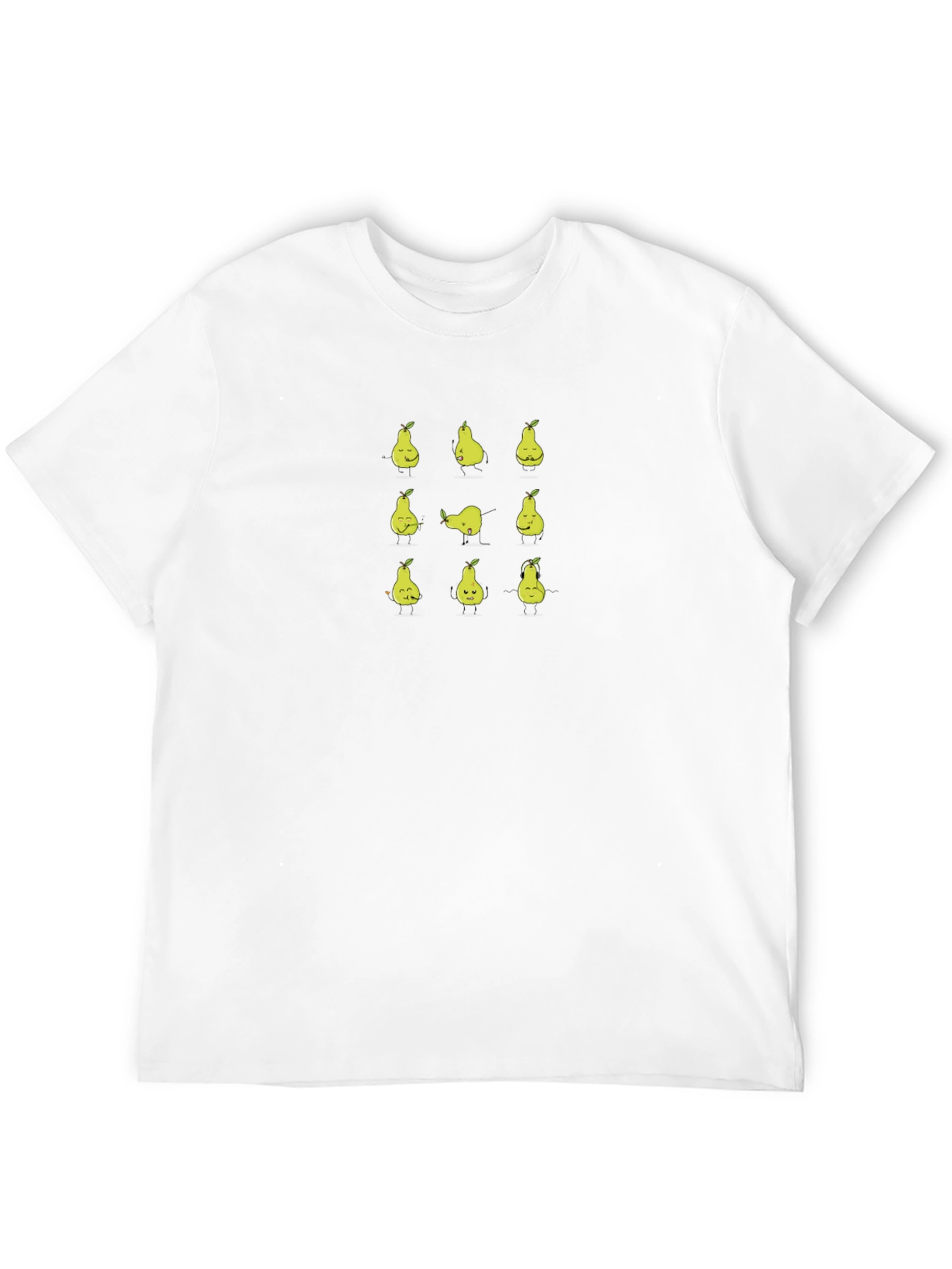 Funny Pear Yoga T-Shirt - Black Graphic Tee