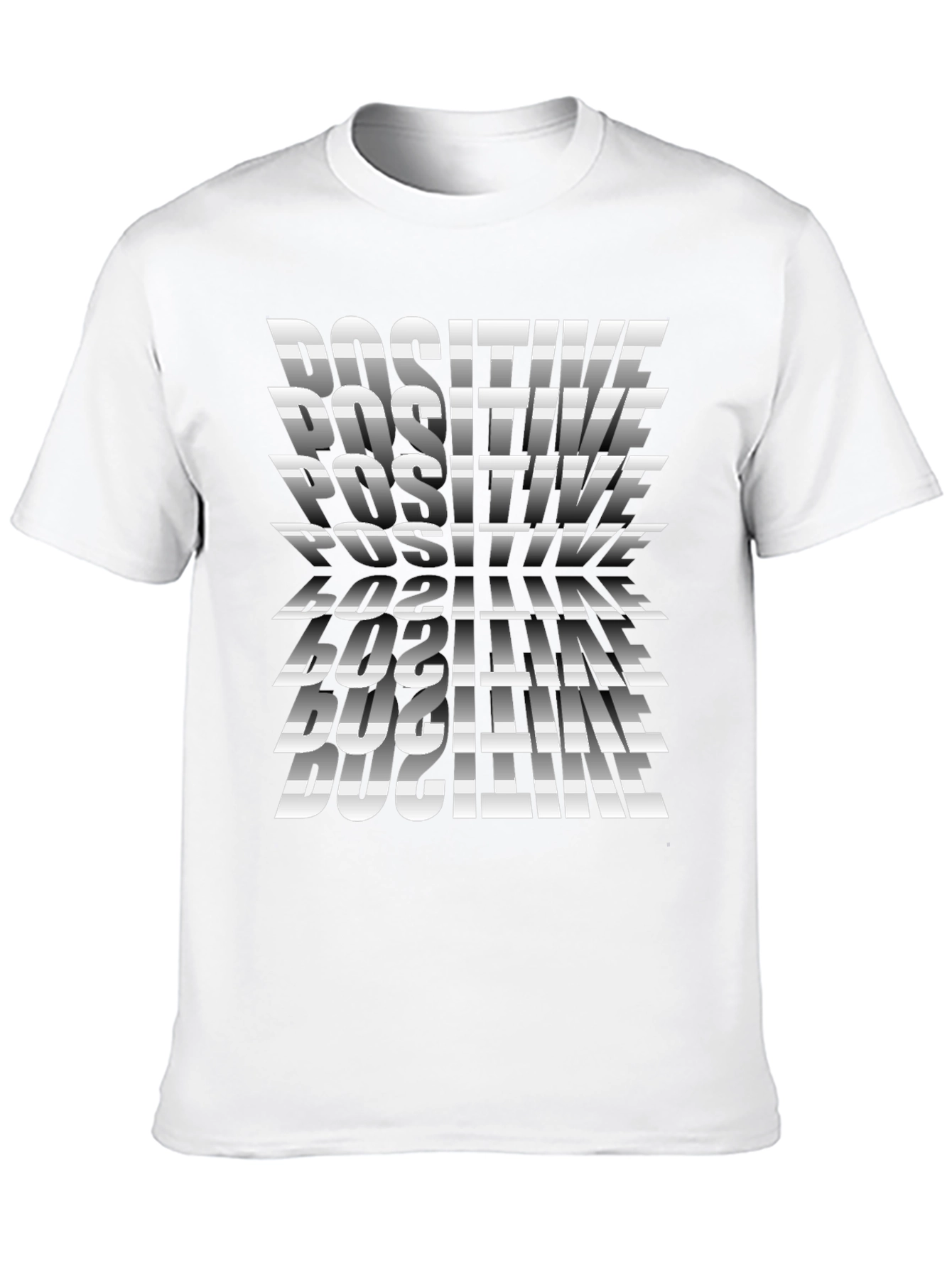 Positive Print Black T-Shirt