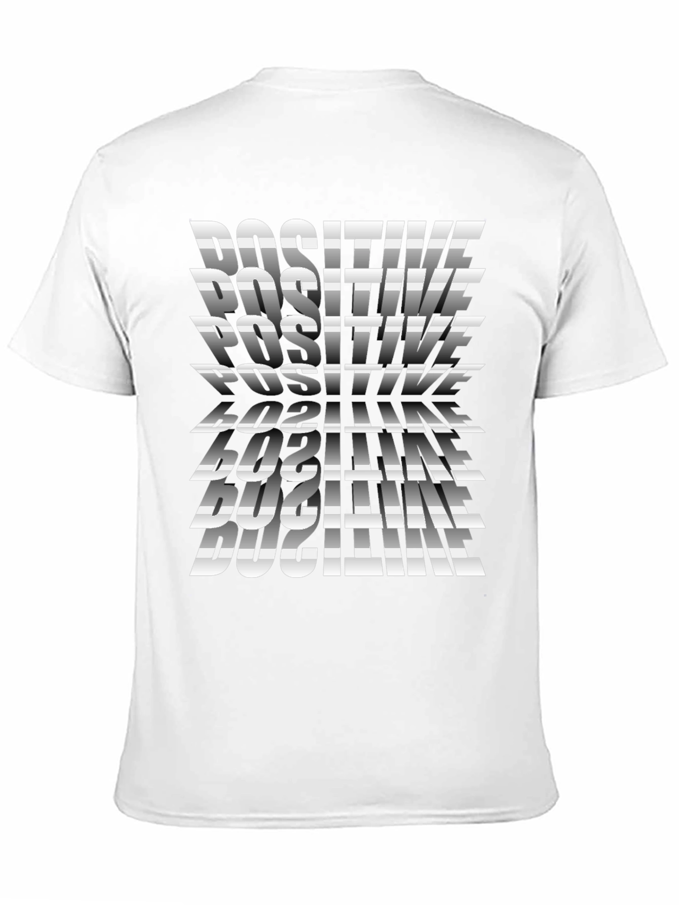 Positive Print Black T-Shirt
