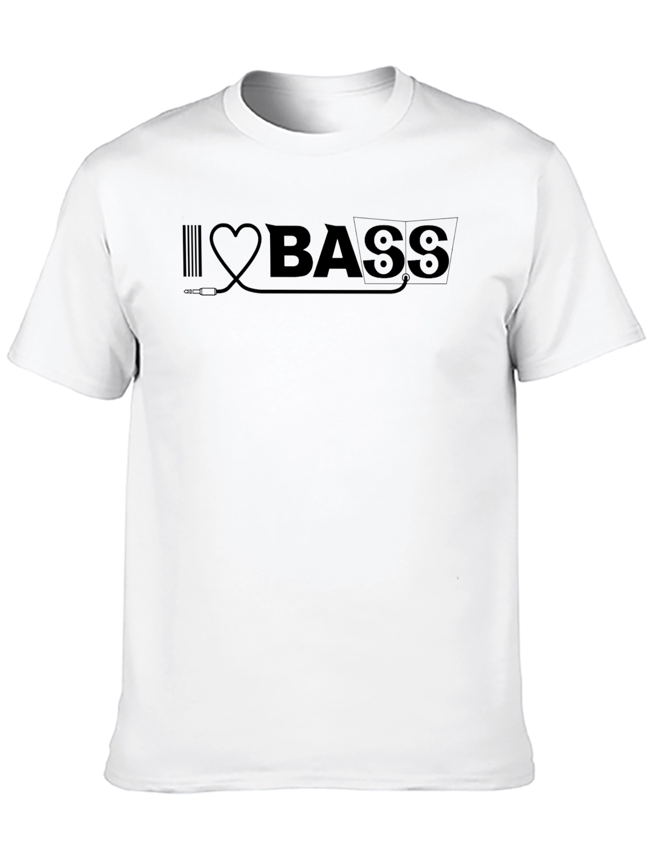 I Heart Bass Graphic Tee - Music Lover T-Shirt