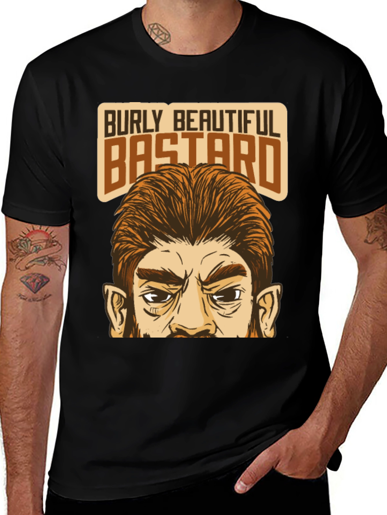 Burly Beautiful Bastard Graphic T-Shirt