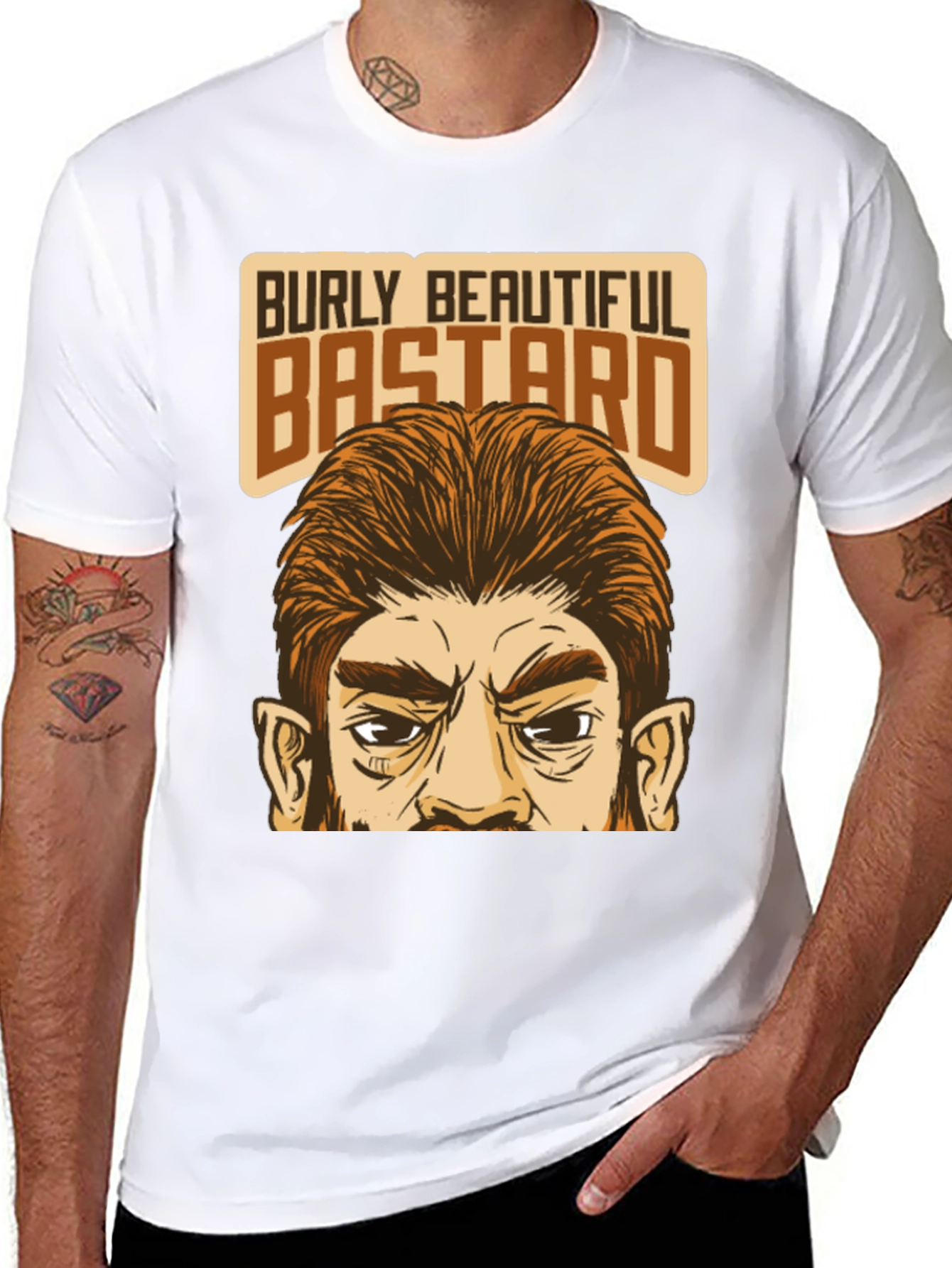 Burly Beautiful Bastard Graphic T-Shirt