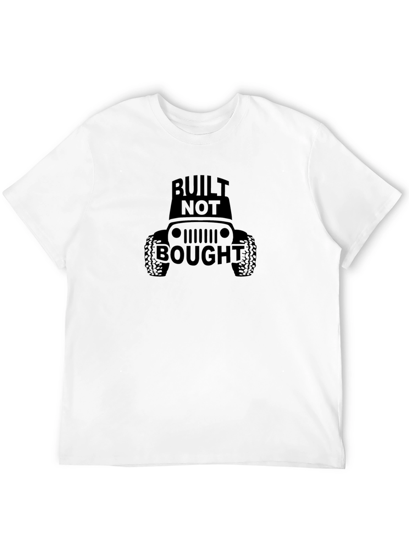 Built Not Bought Jeep Graphic Tee - Black T-Shirt