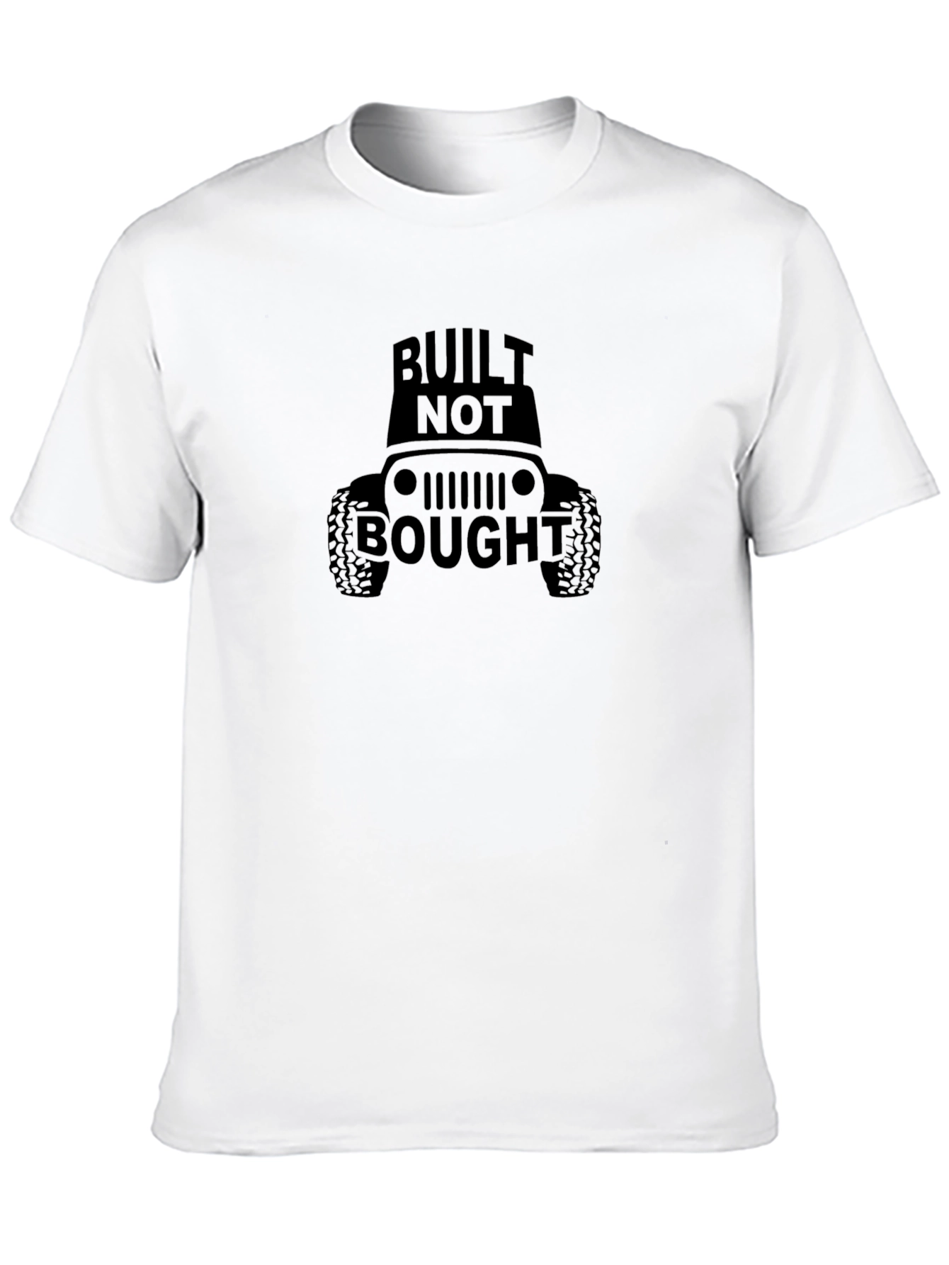 Built Not Bought Jeep Graphic Tee - Black T-Shirt