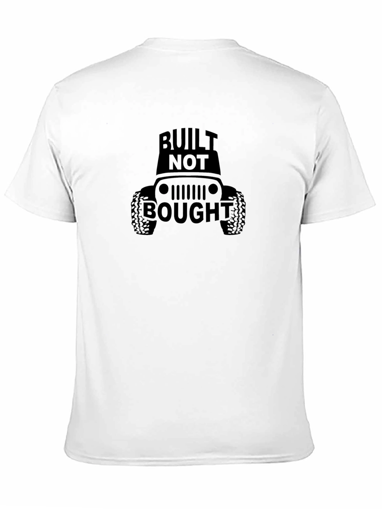 Built Not Bought Jeep Graphic Tee - Black T-Shirt