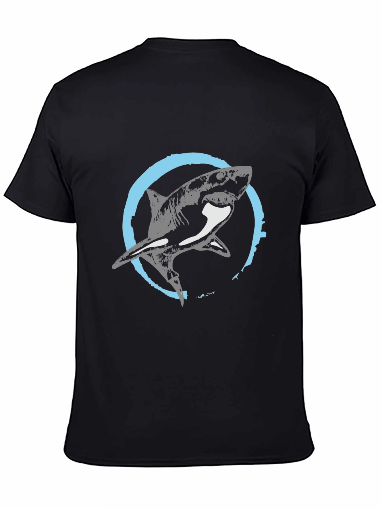 Shark Graphic Tee - Mens Black T-Shirt