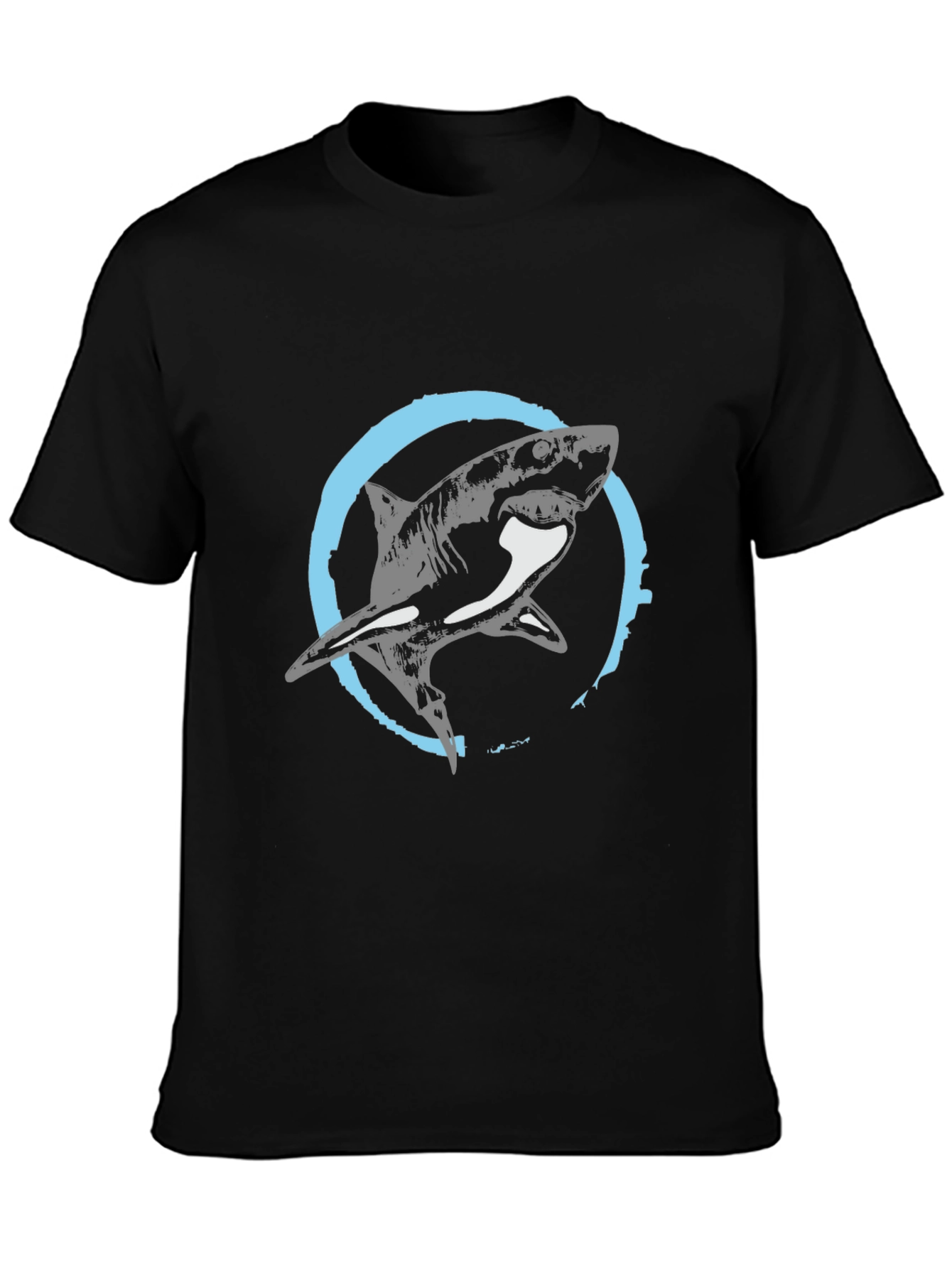 Shark Graphic Tee - Mens Black T-Shirt