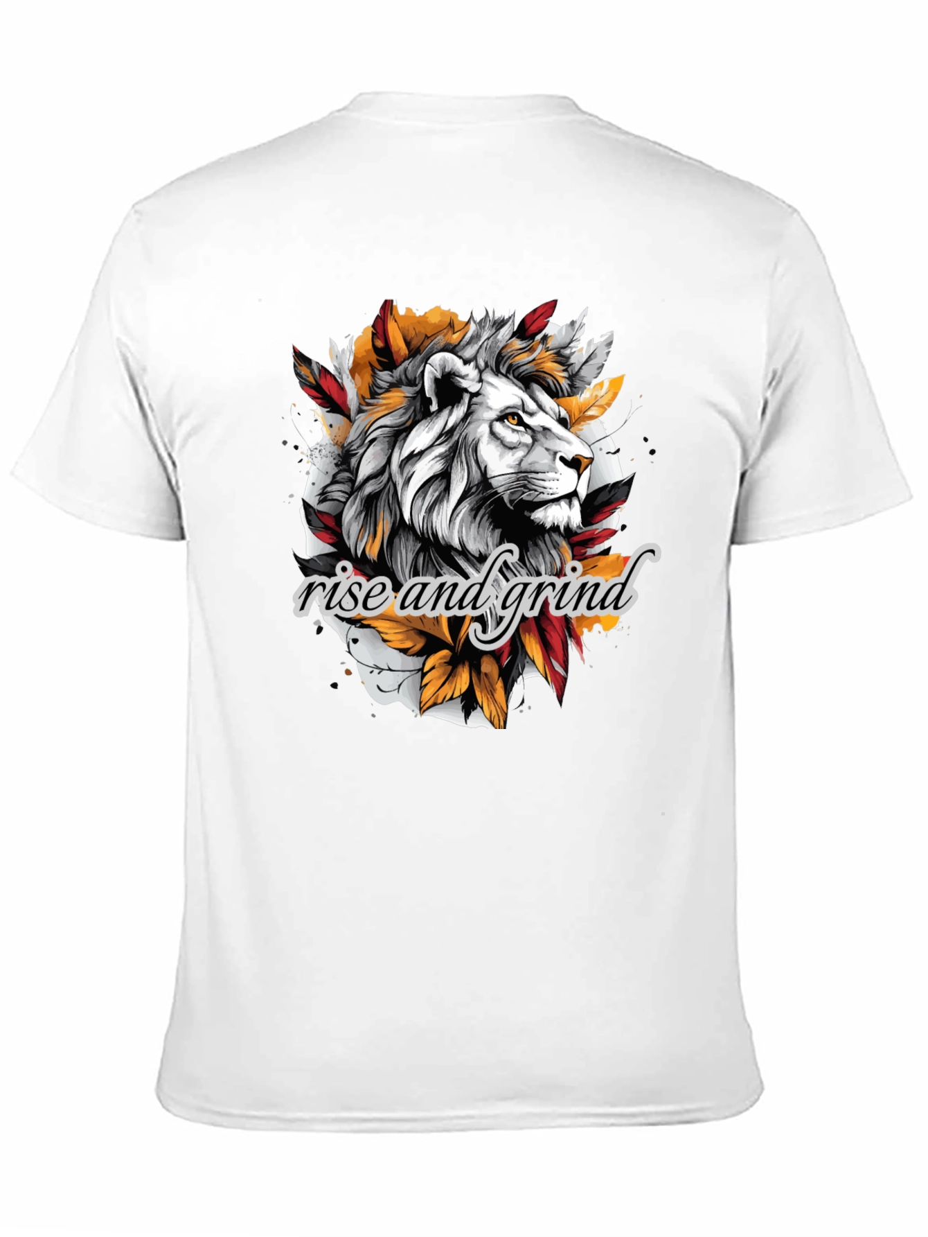 Rise and Grind Lion Graphic T-Shirt
