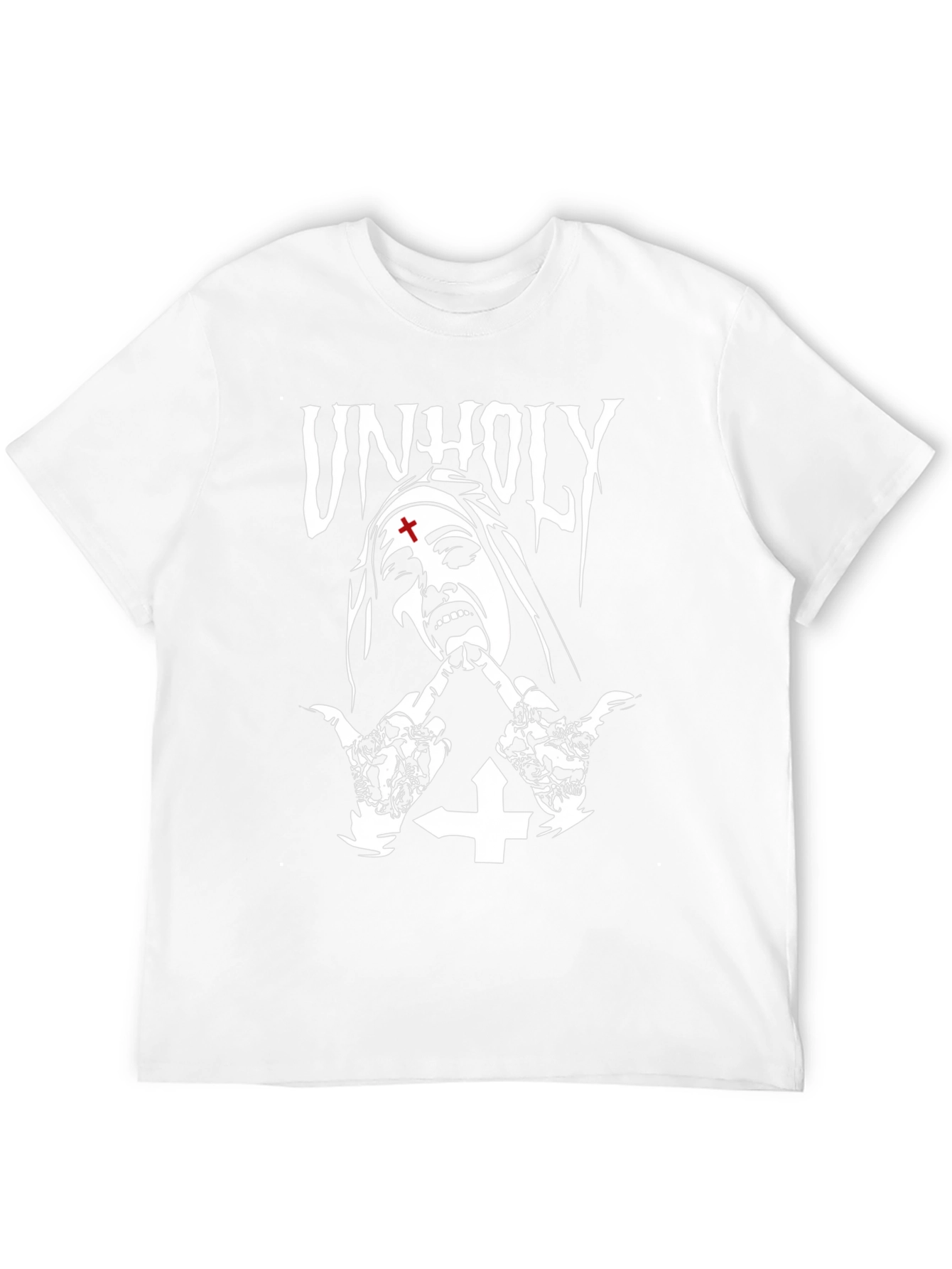 Unholy Nun Graphic T-Shirt - Black