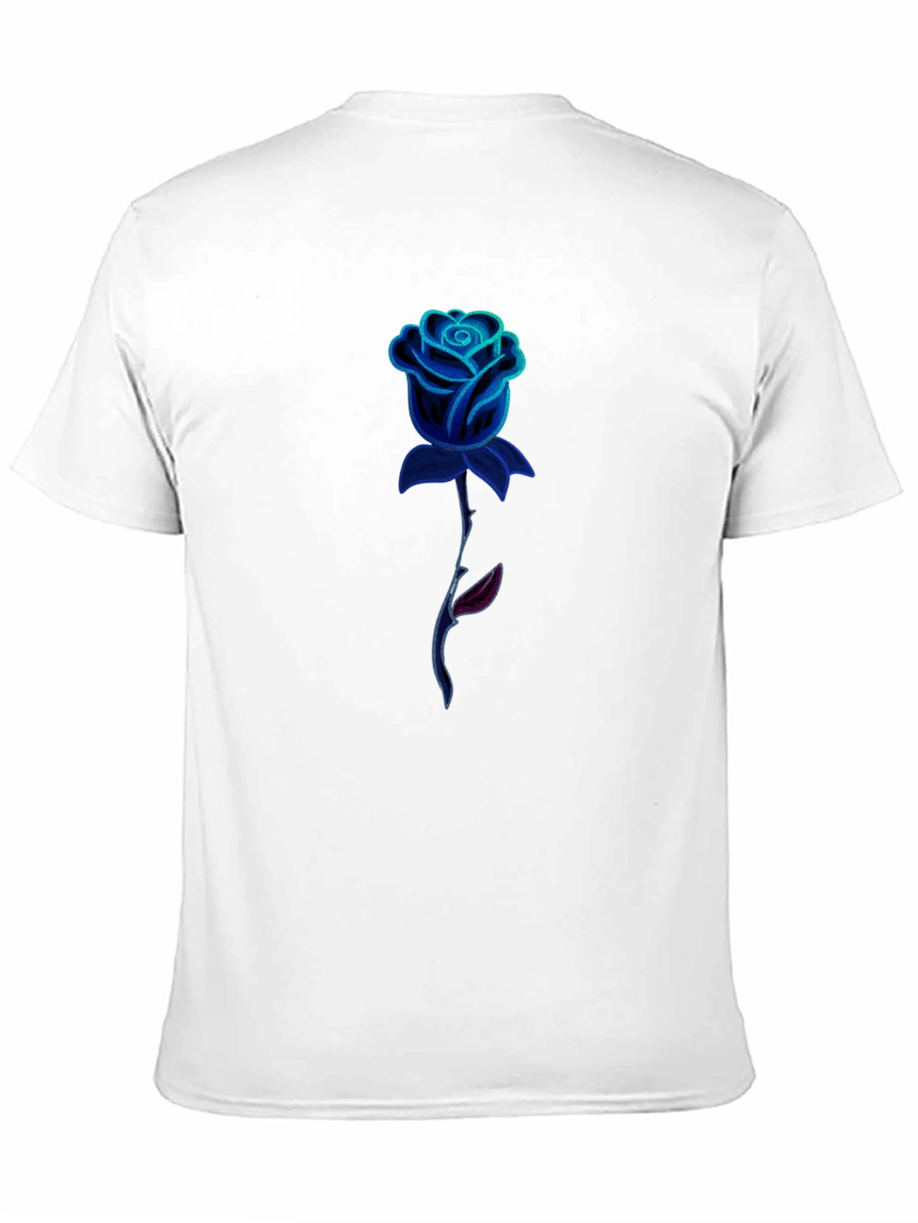 Mens Black Rose Graphic Tee