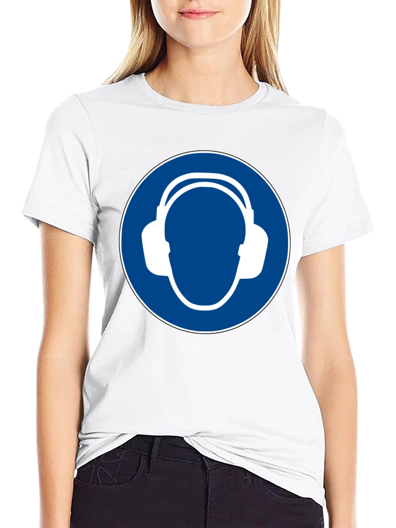 Wear Ear Protection Black T-Shirt