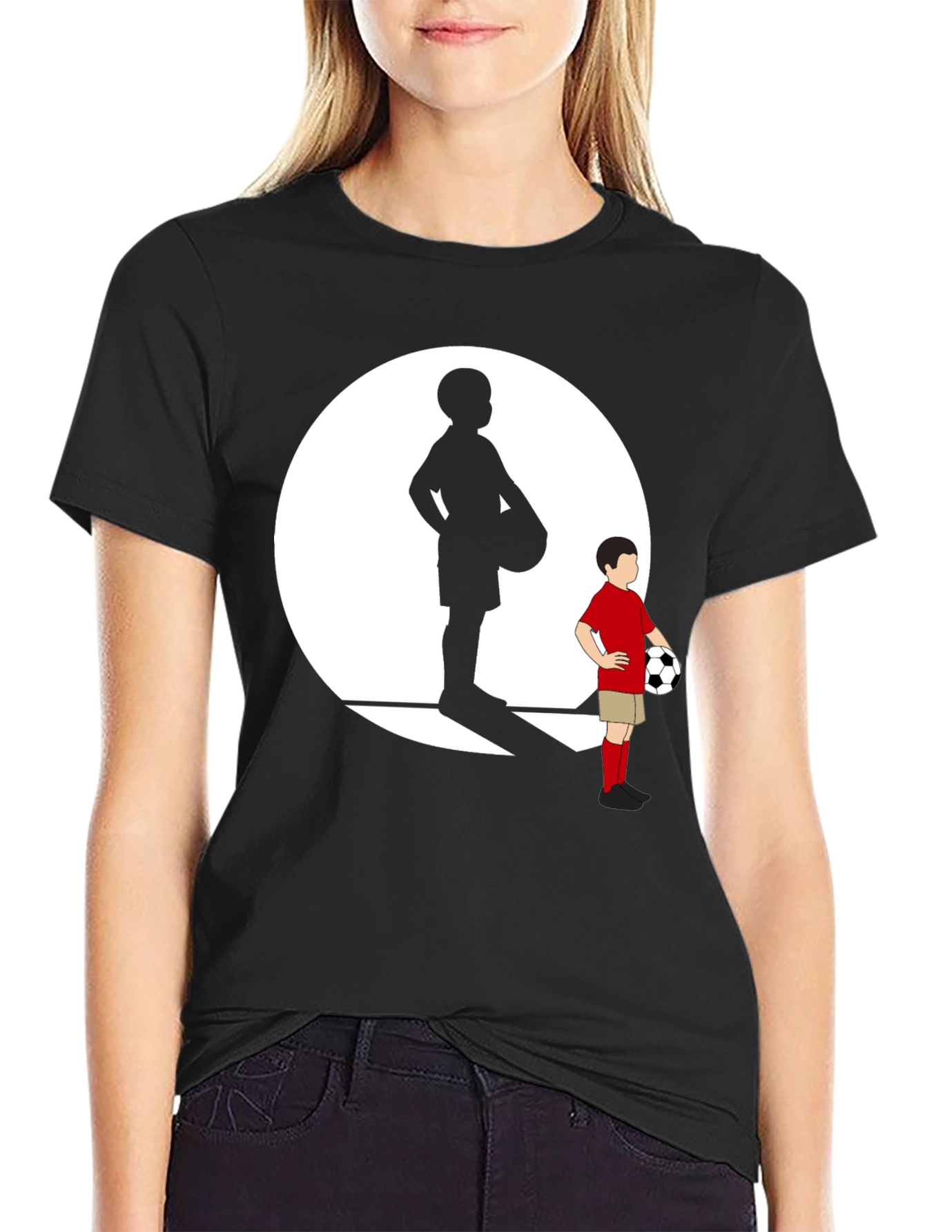 Soccer Kids T-Shirt - Black Graphic Tee