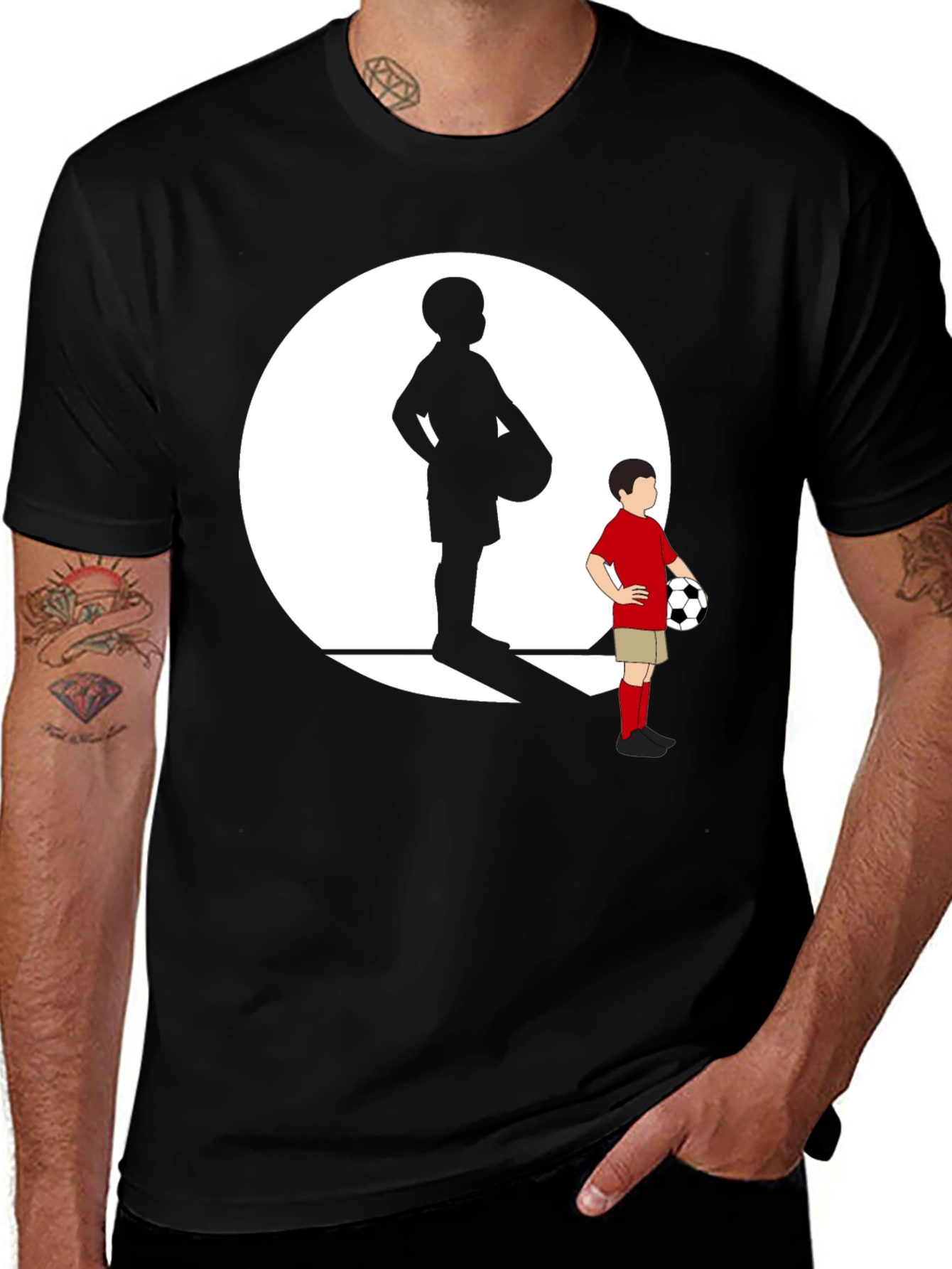 Soccer Kids T-Shirt - Black Graphic Tee
