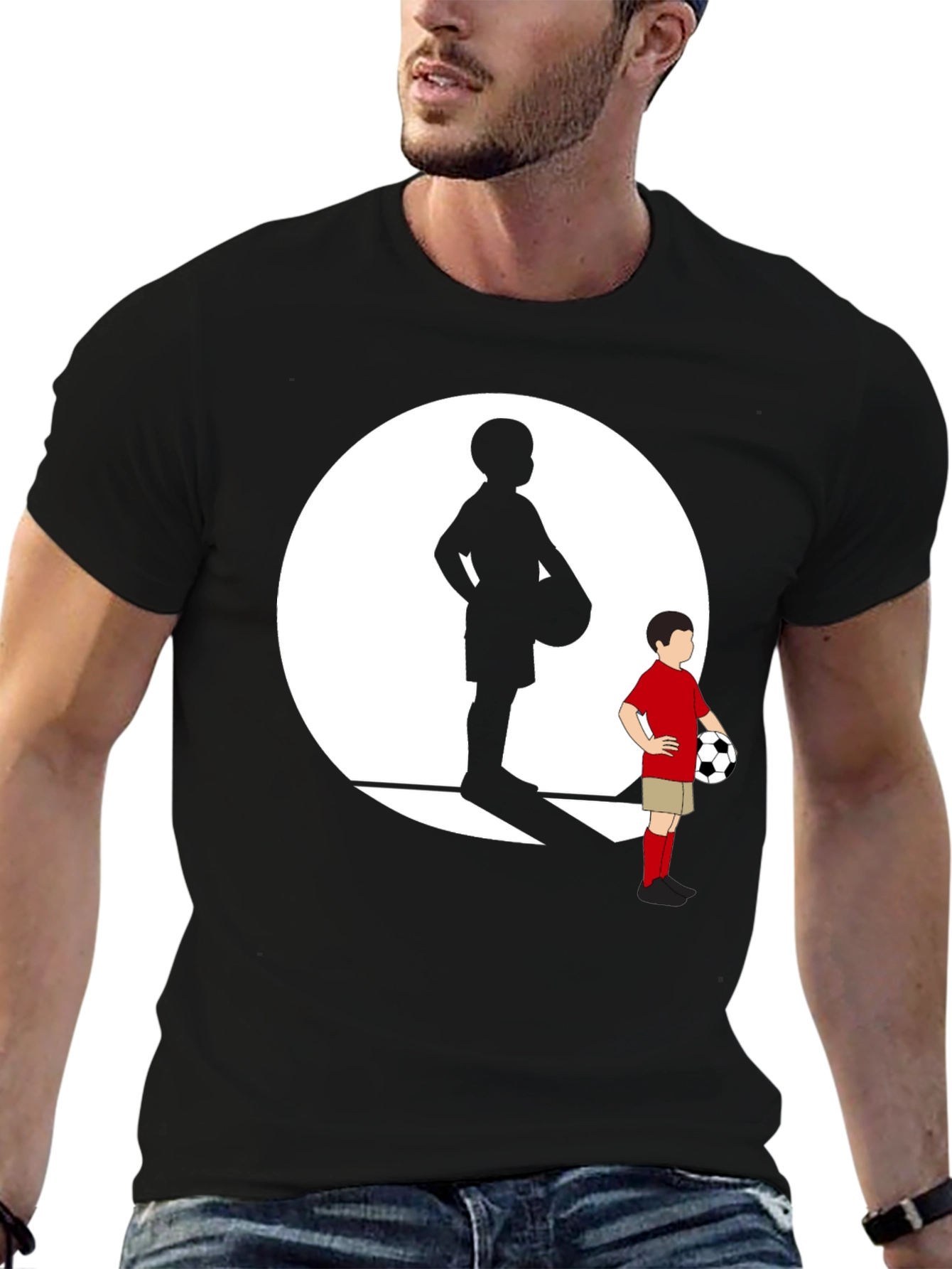 Soccer Kids T-Shirt - Black Graphic Tee