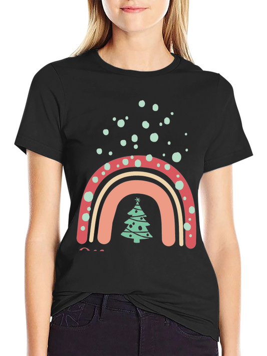 Festive Rainbow Christmas Tree T-Shirt