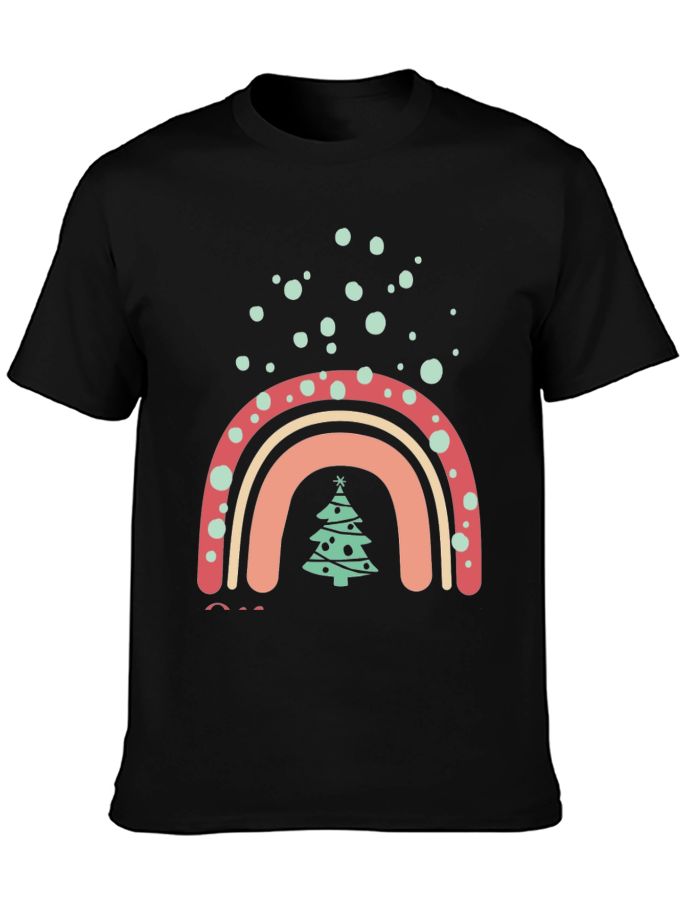 Festive Rainbow Christmas Tree T-Shirt