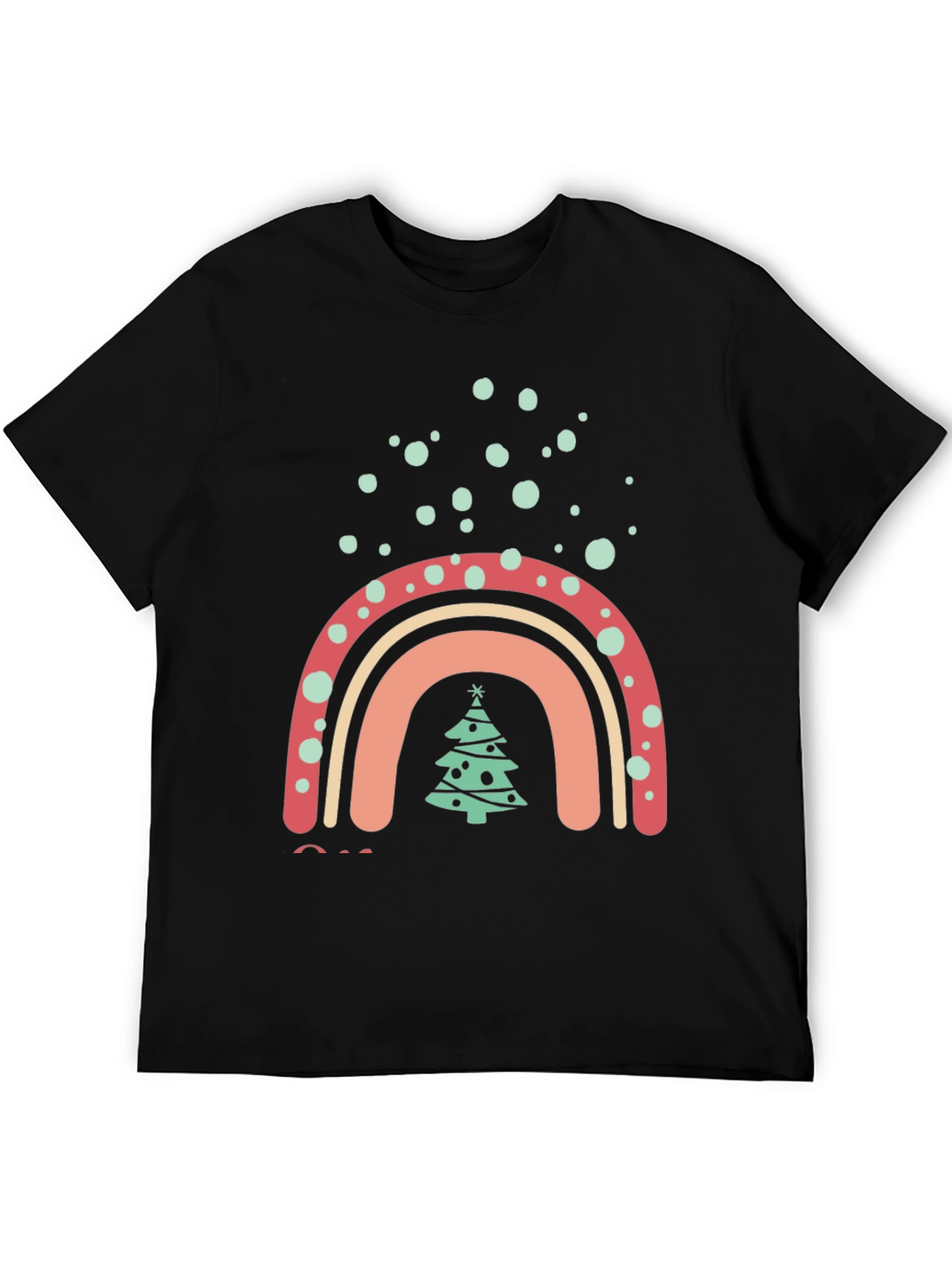 Festive Rainbow Christmas Tree T-Shirt