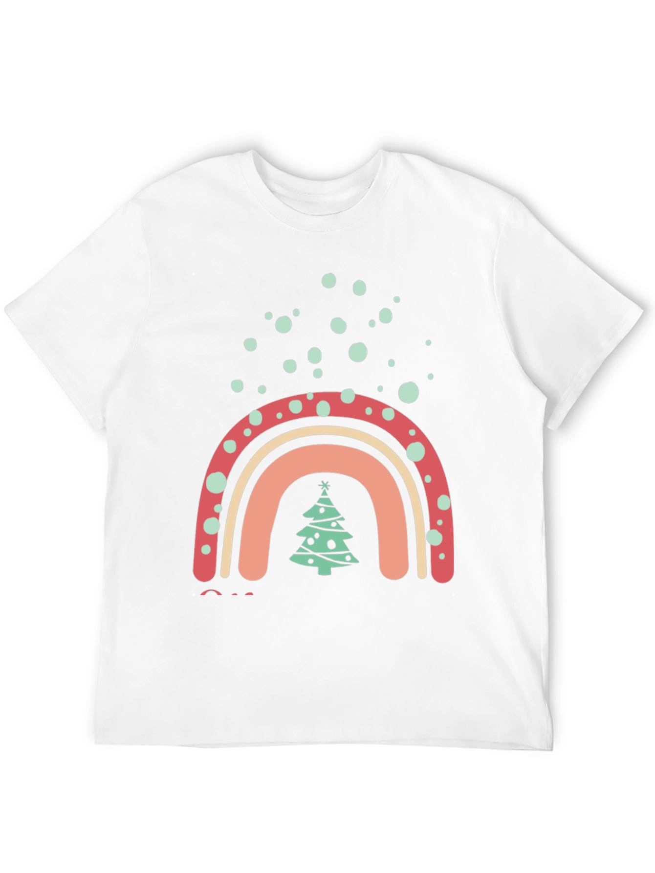 Festive Rainbow Christmas Tree T-Shirt