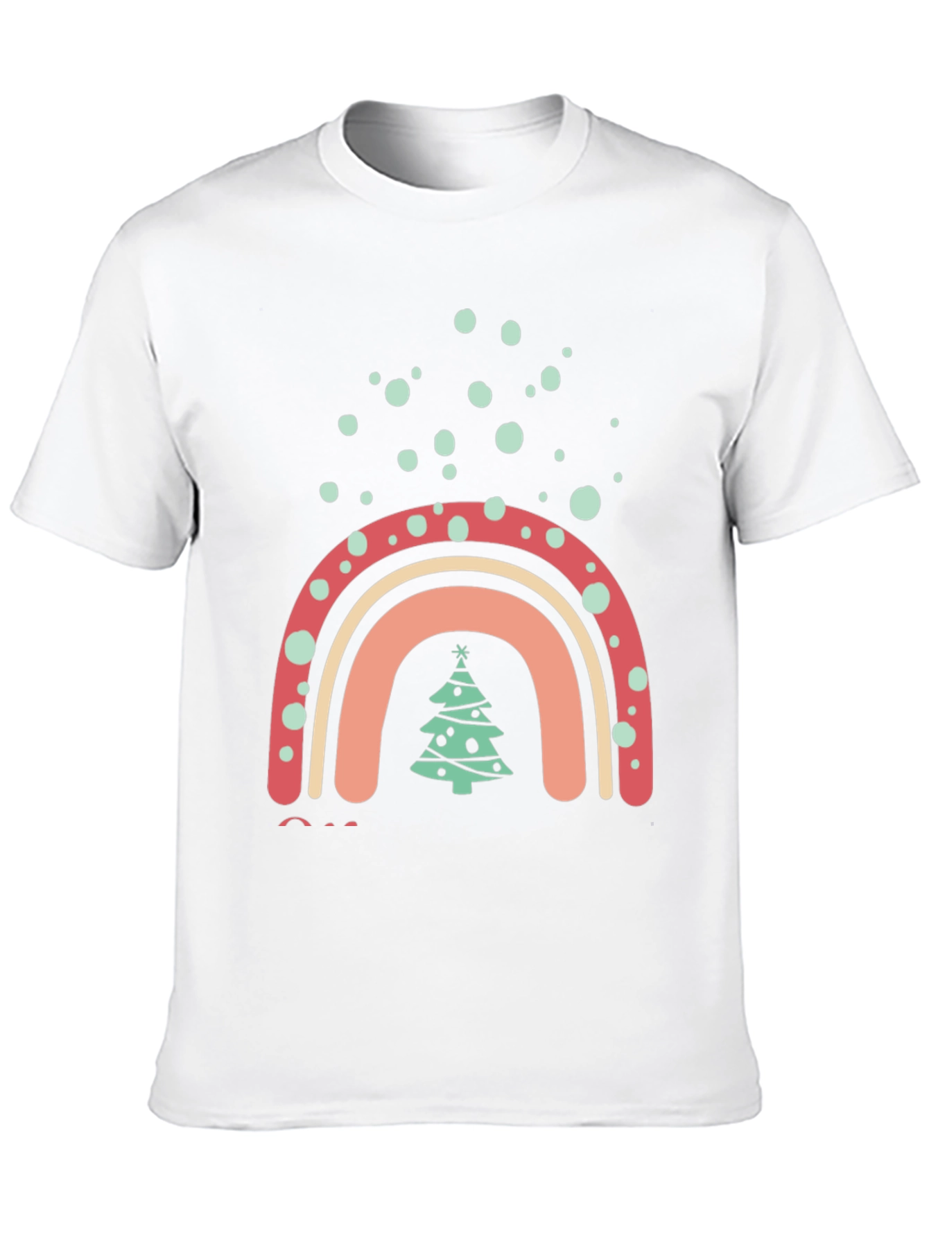 Festive Rainbow Christmas Tree T-Shirt
