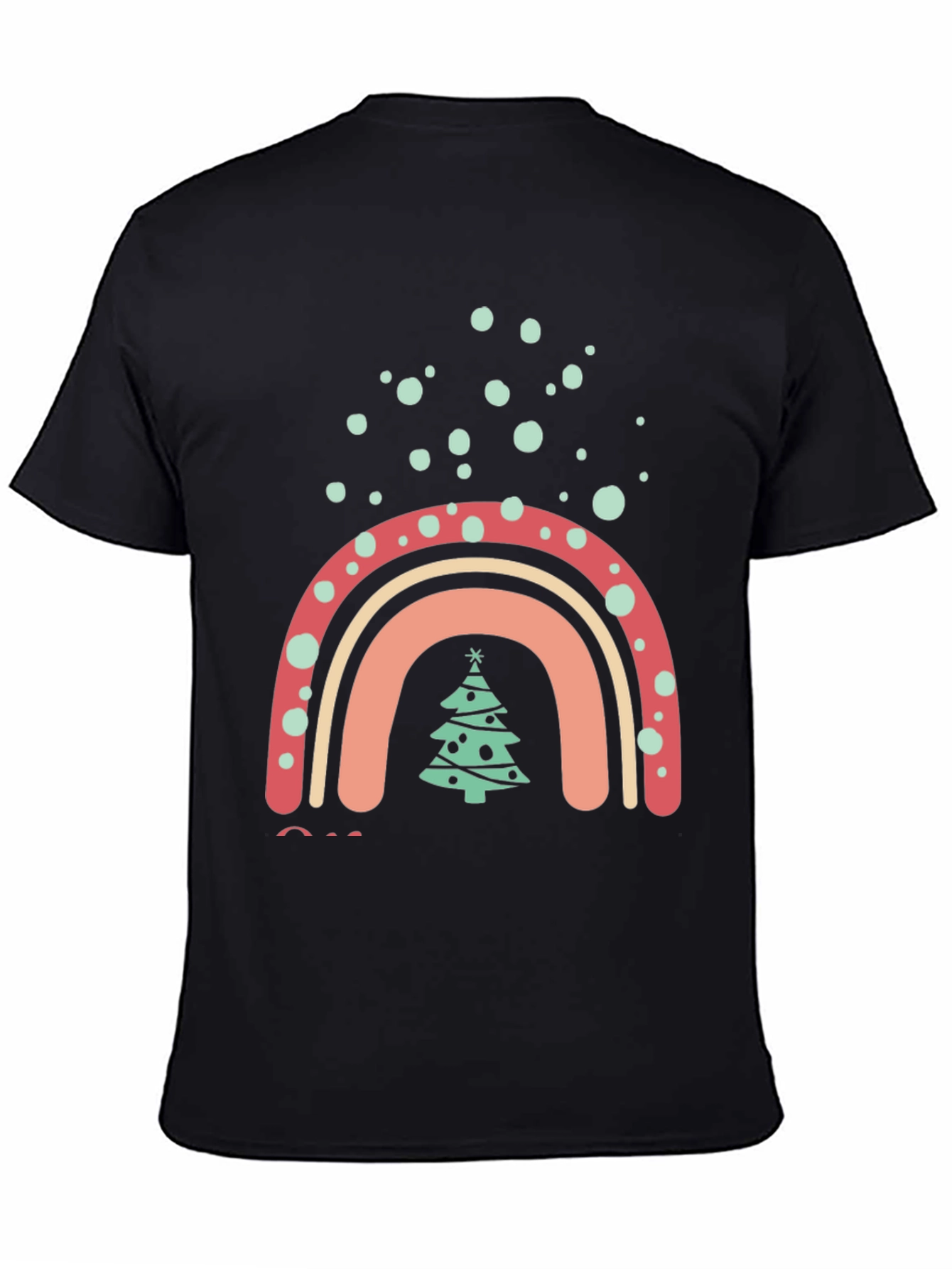 Festive Rainbow Christmas Tree T-Shirt