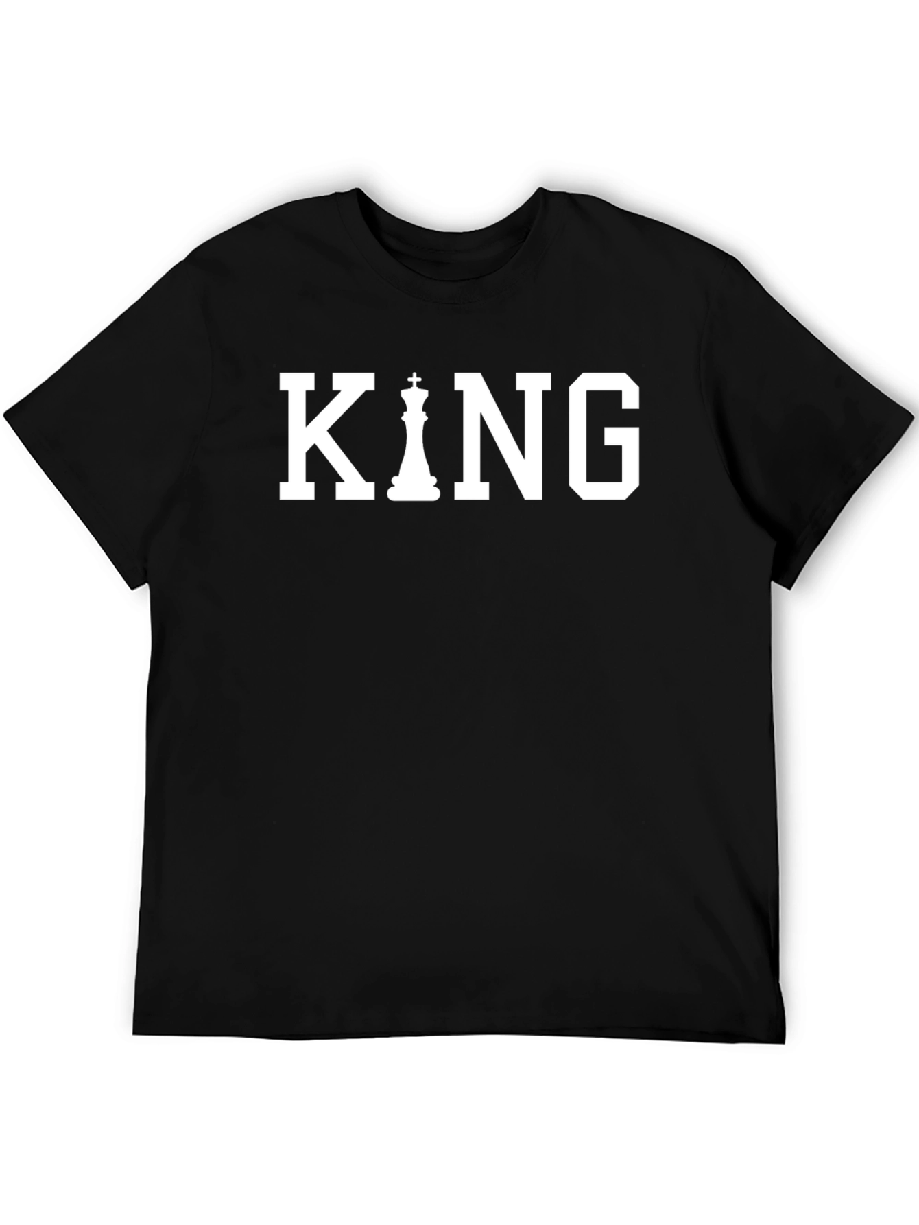 King Chess Piece T-Shirt - Black Graphic Tee