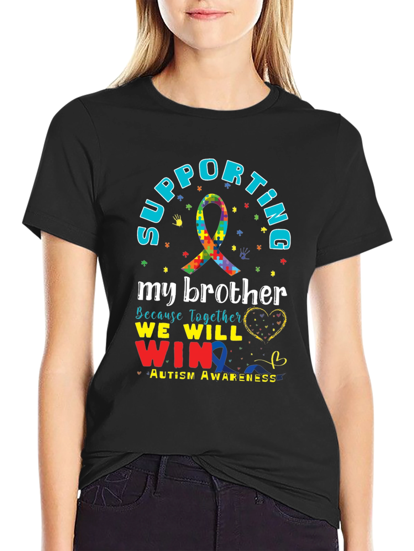Supporting My Brother Autism Awareness T-Shirt
