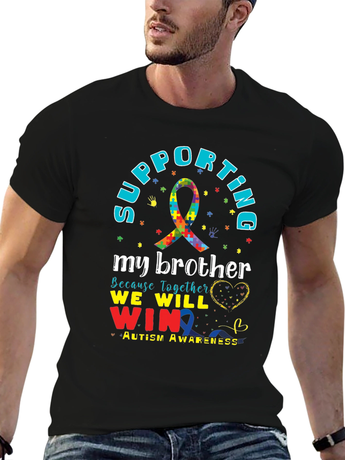 Supporting My Brother Autism Awareness T-Shirt