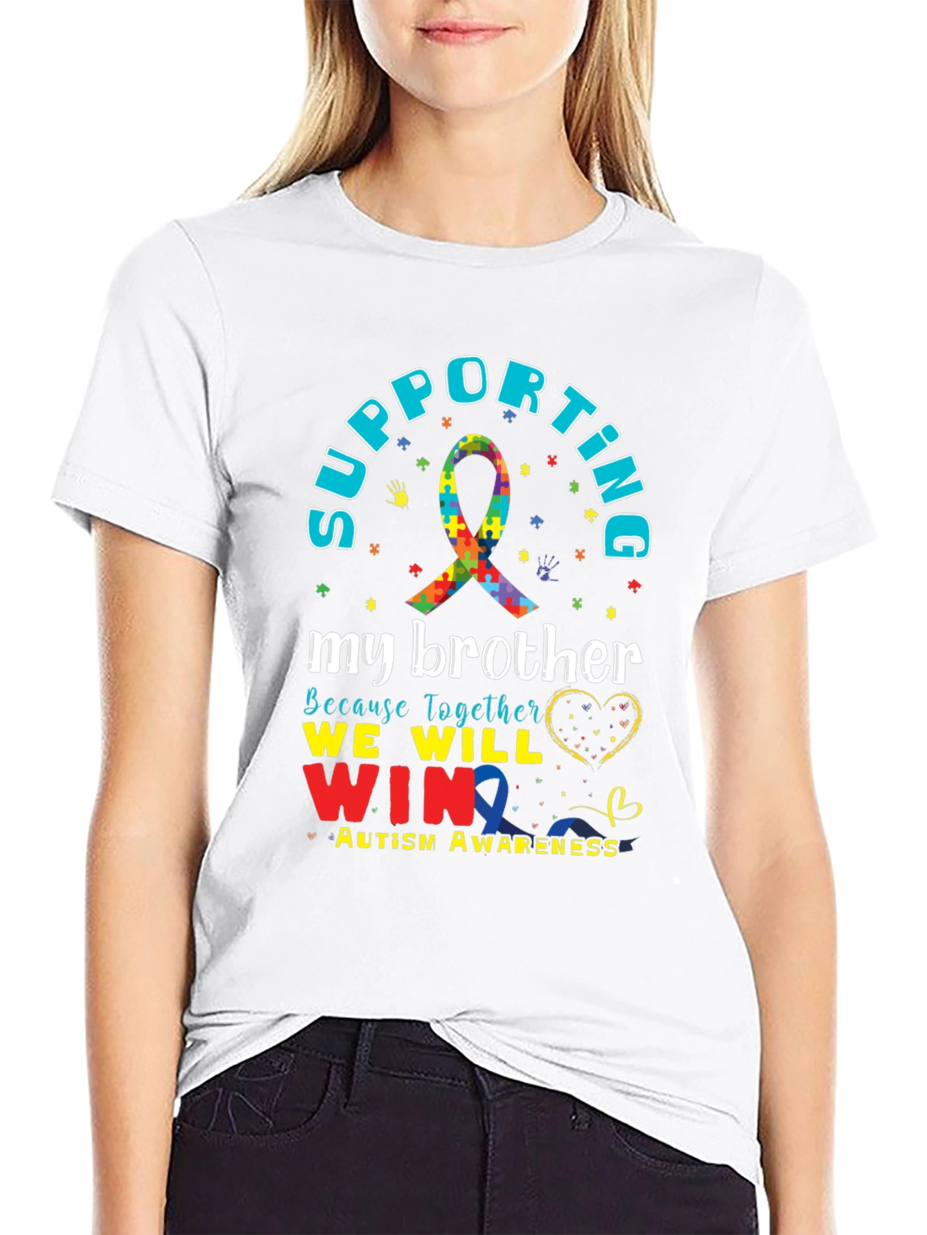 Supporting My Brother Autism Awareness T-Shirt