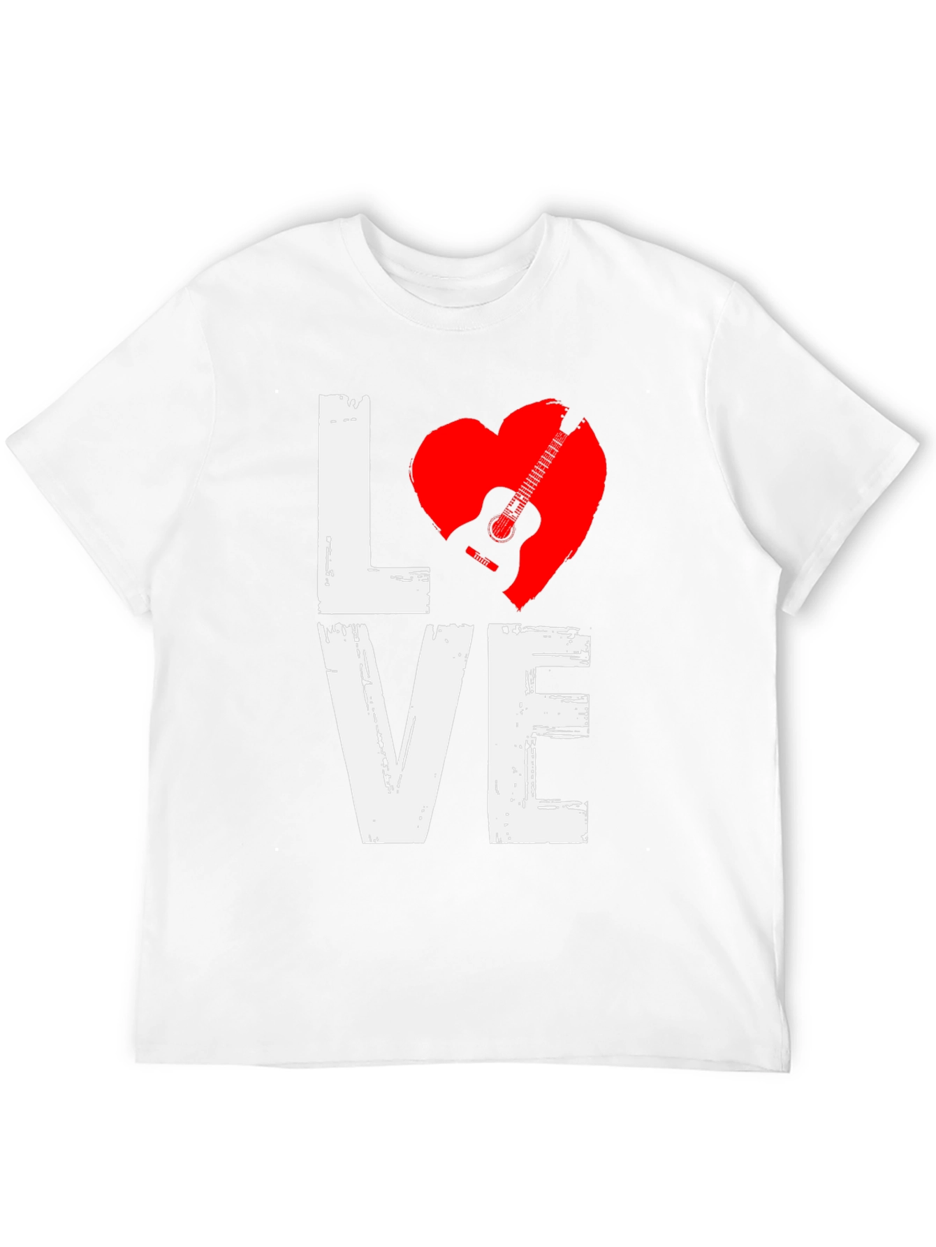 Guitar Love Graphic T-Shirt - Black