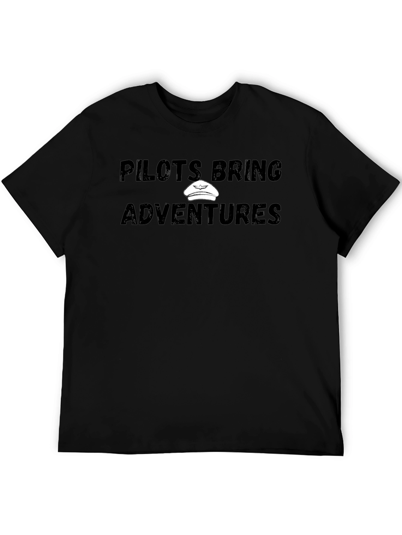 Pilots Bring Adventures Black T-Shirt