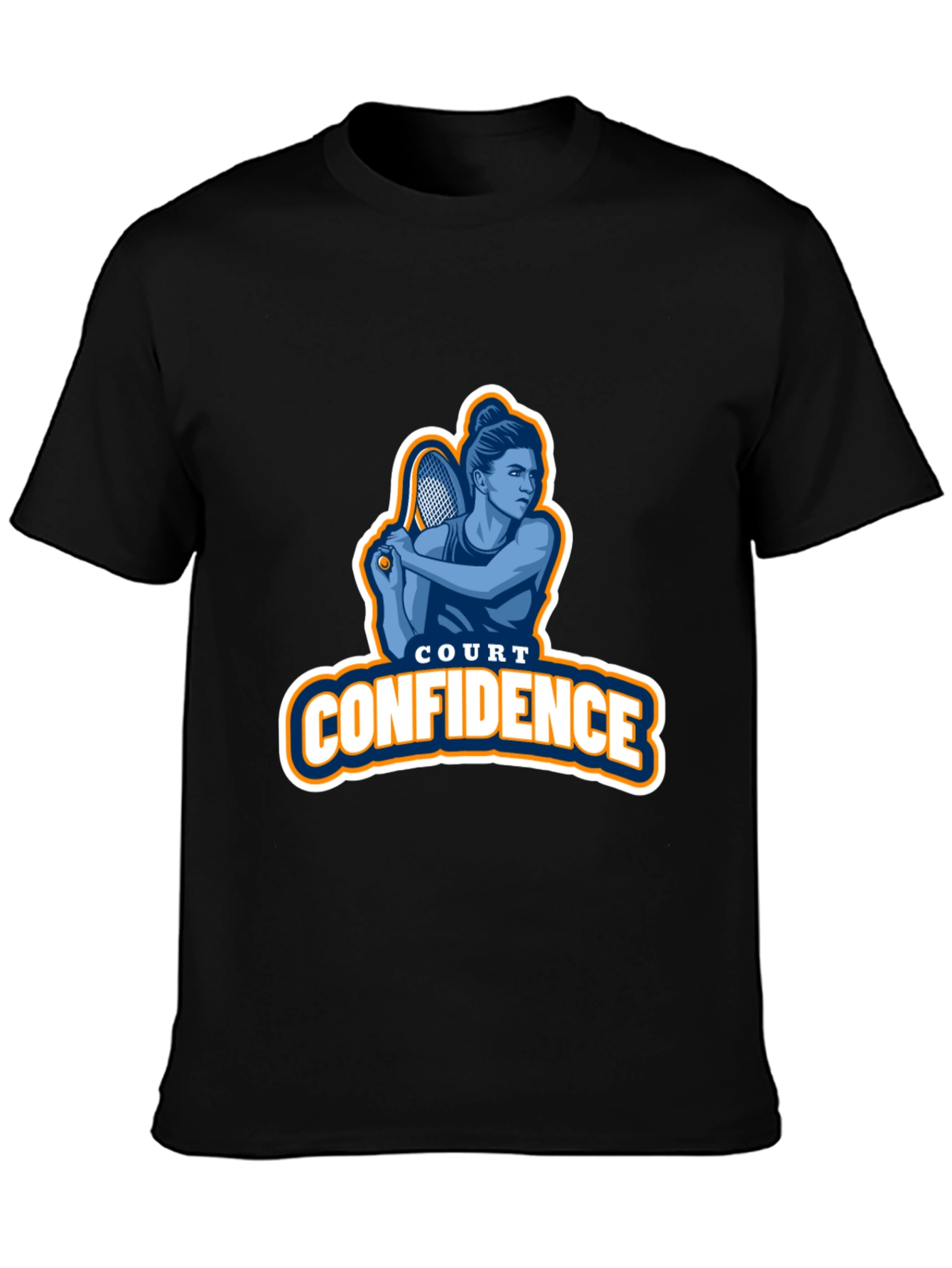 Court Confidence Tennis Graphic T-Shirt