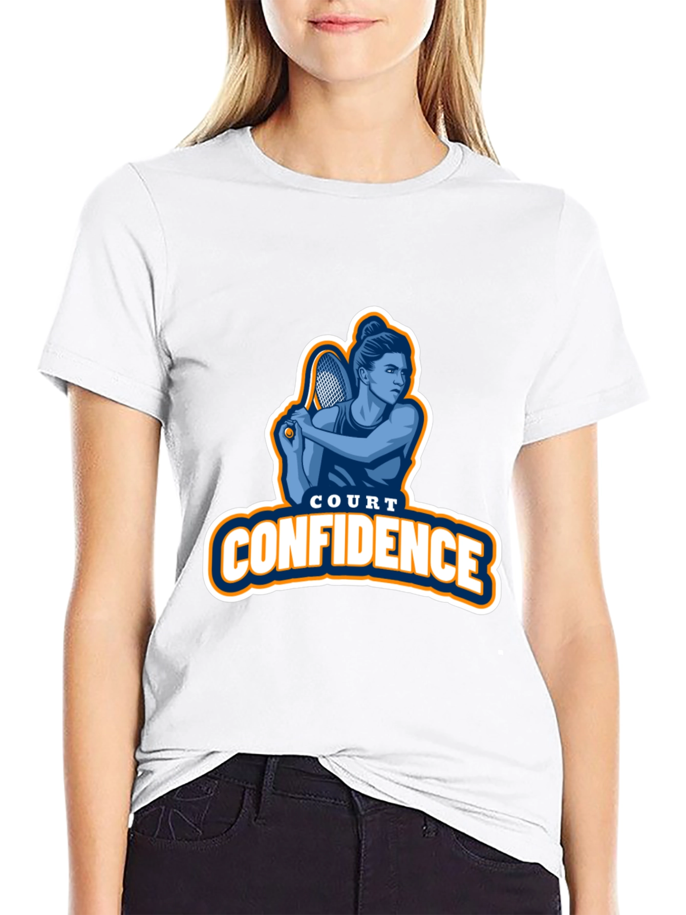Court Confidence Tennis Graphic T-Shirt