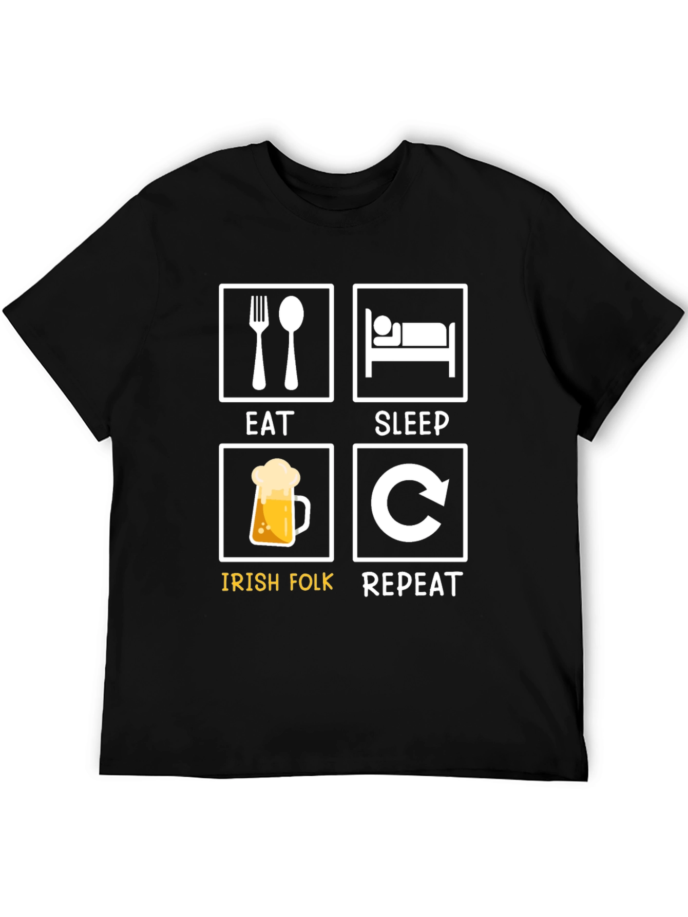Eat Sleep Irish Folk Repeat T-Shirt