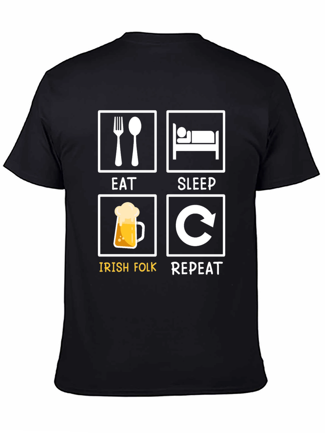 Eat Sleep Irish Folk Repeat T-Shirt