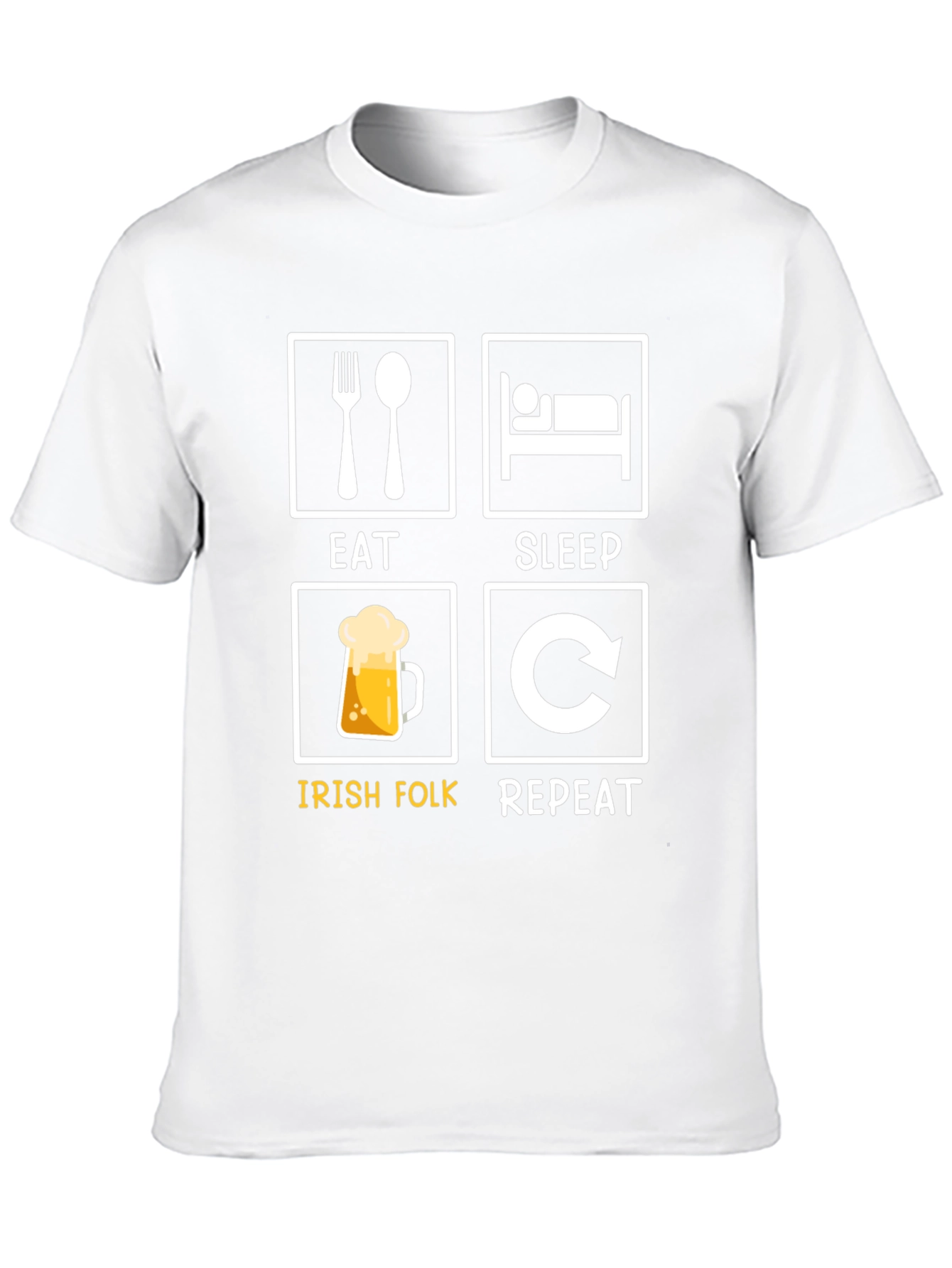 Eat Sleep Irish Folk Repeat T-Shirt