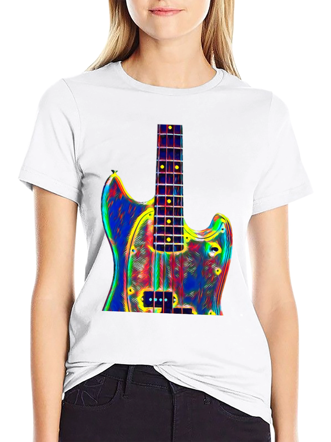 Abstract Guitar Graphic Tee - Unisex