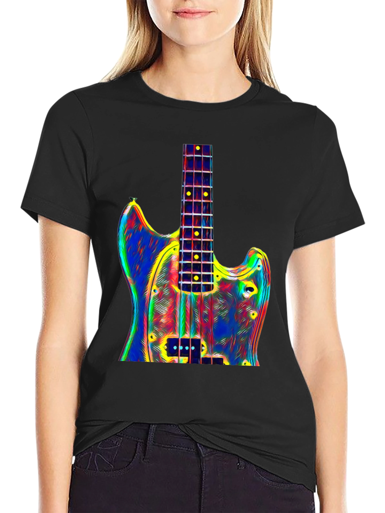 Abstract Guitar Graphic Tee - Unisex