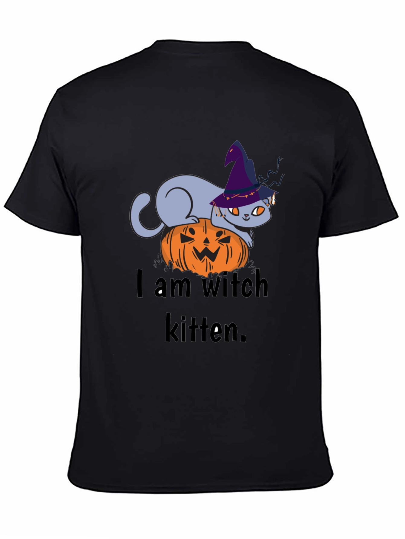 Witch Kitten Tee - Halloween Cat T-Shirt