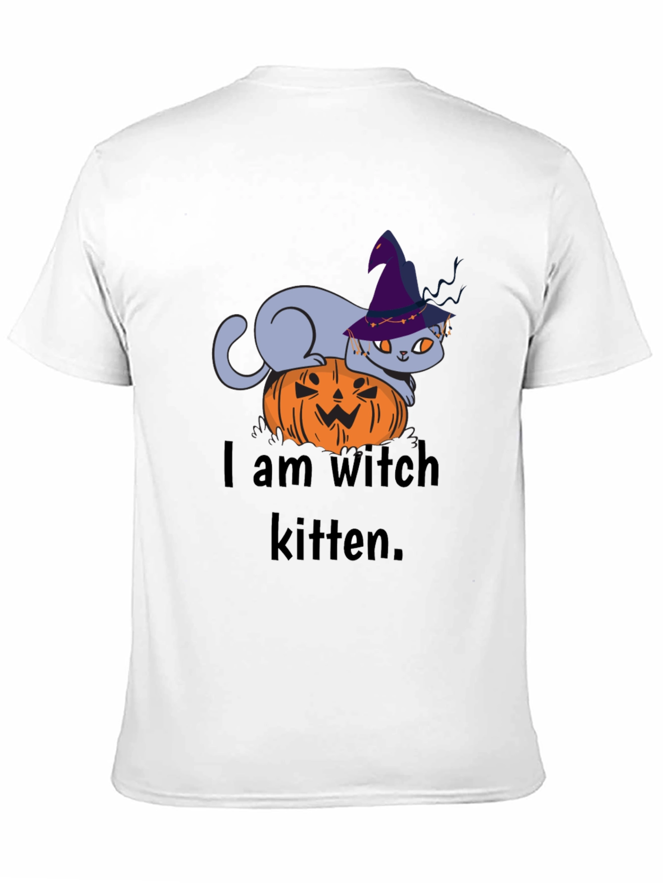 Witch Kitten Tee - Halloween Cat T-Shirt