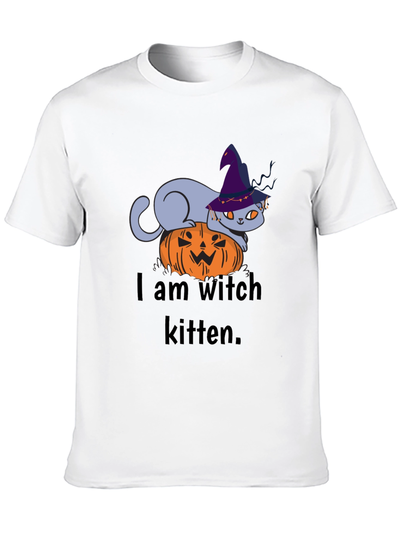 Witch Kitten Tee - Halloween Cat T-Shirt