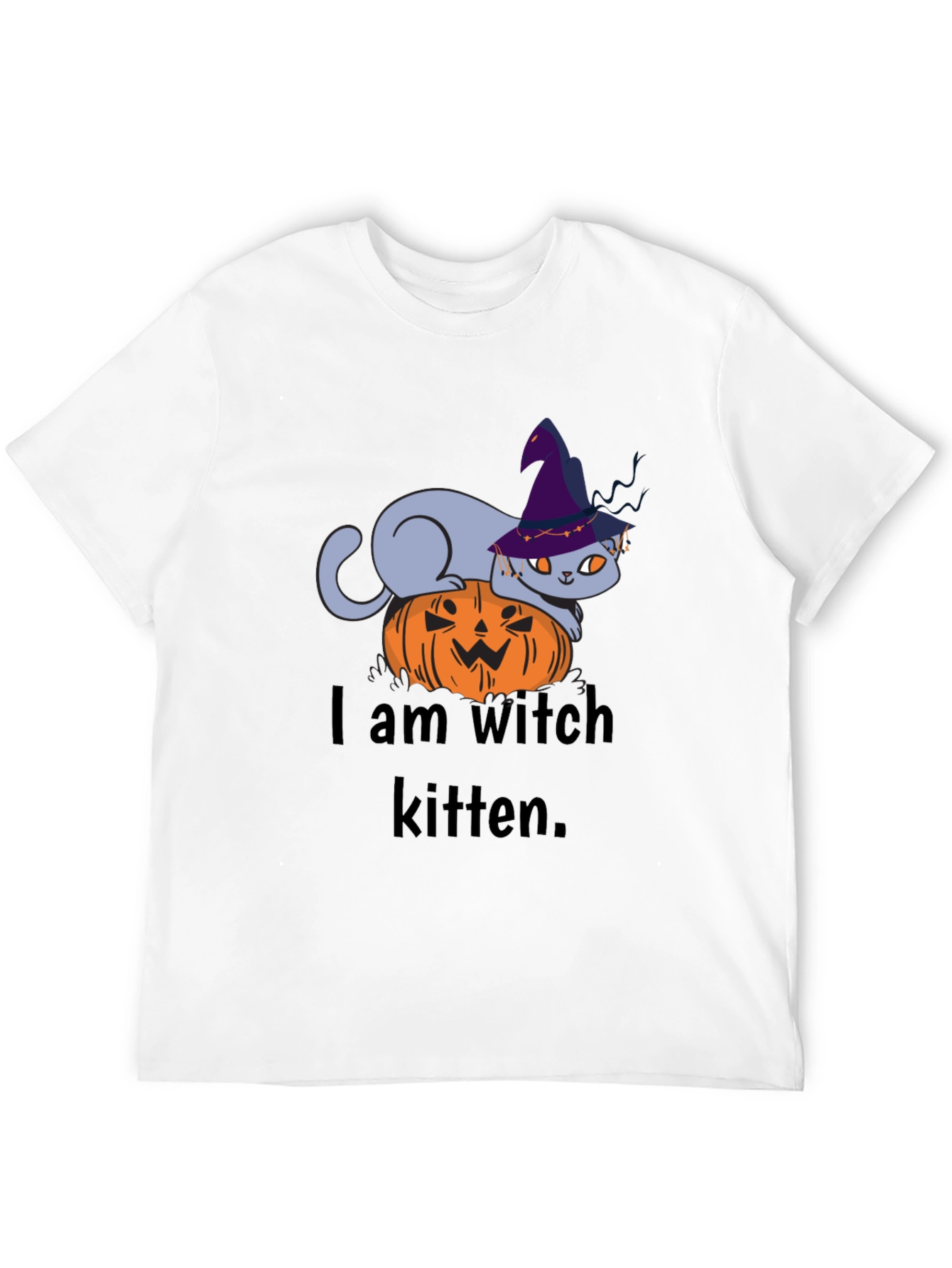 Witch Kitten Tee - Halloween Cat T-Shirt